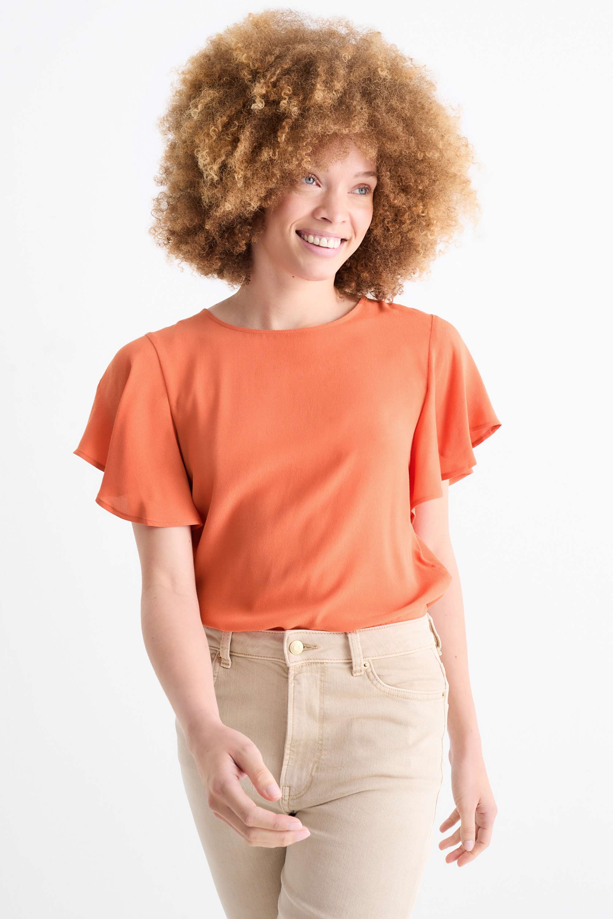 Blouse orange