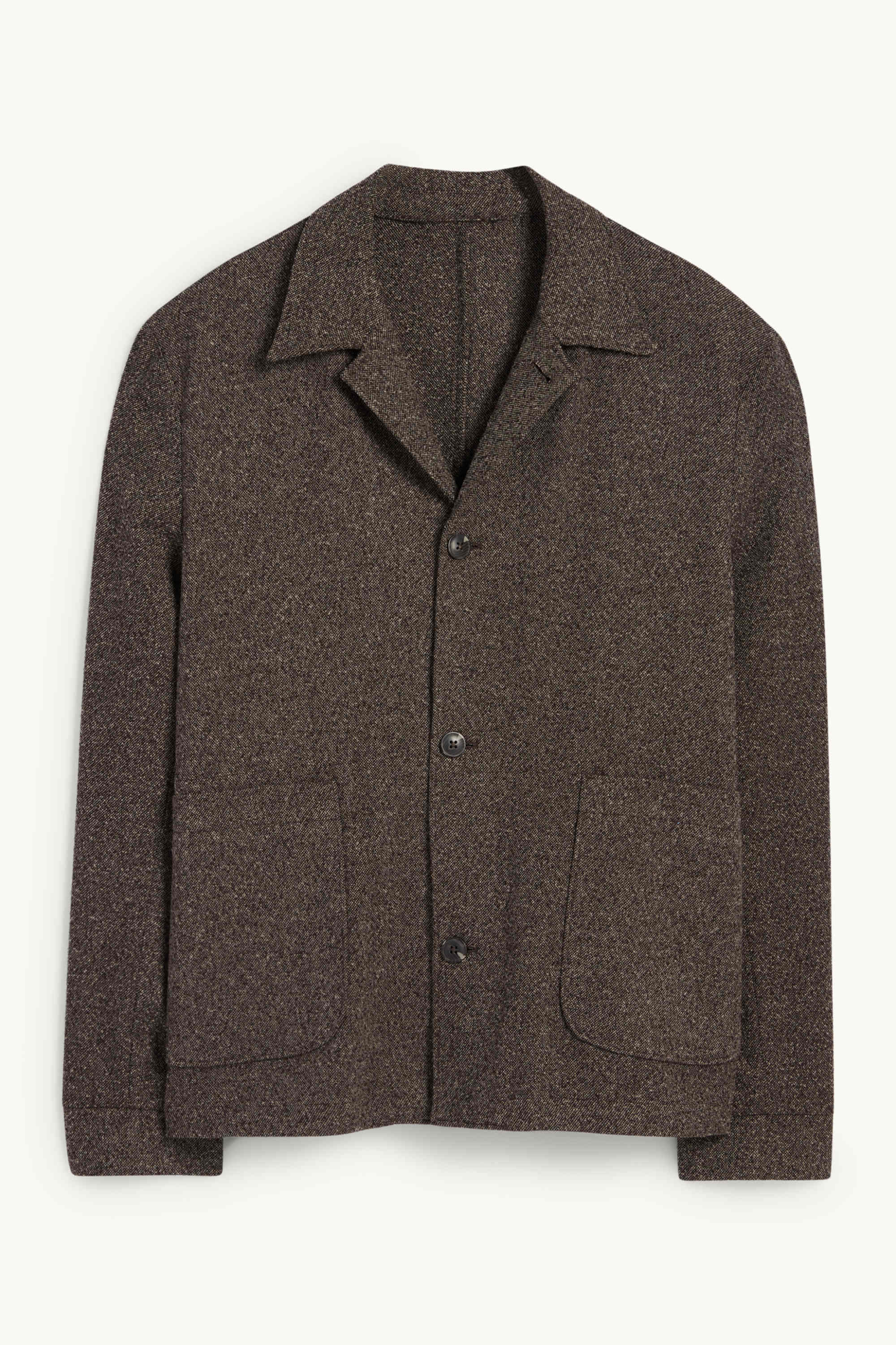 Mix & match tailored jacket - regular fit - stretch - textured brown