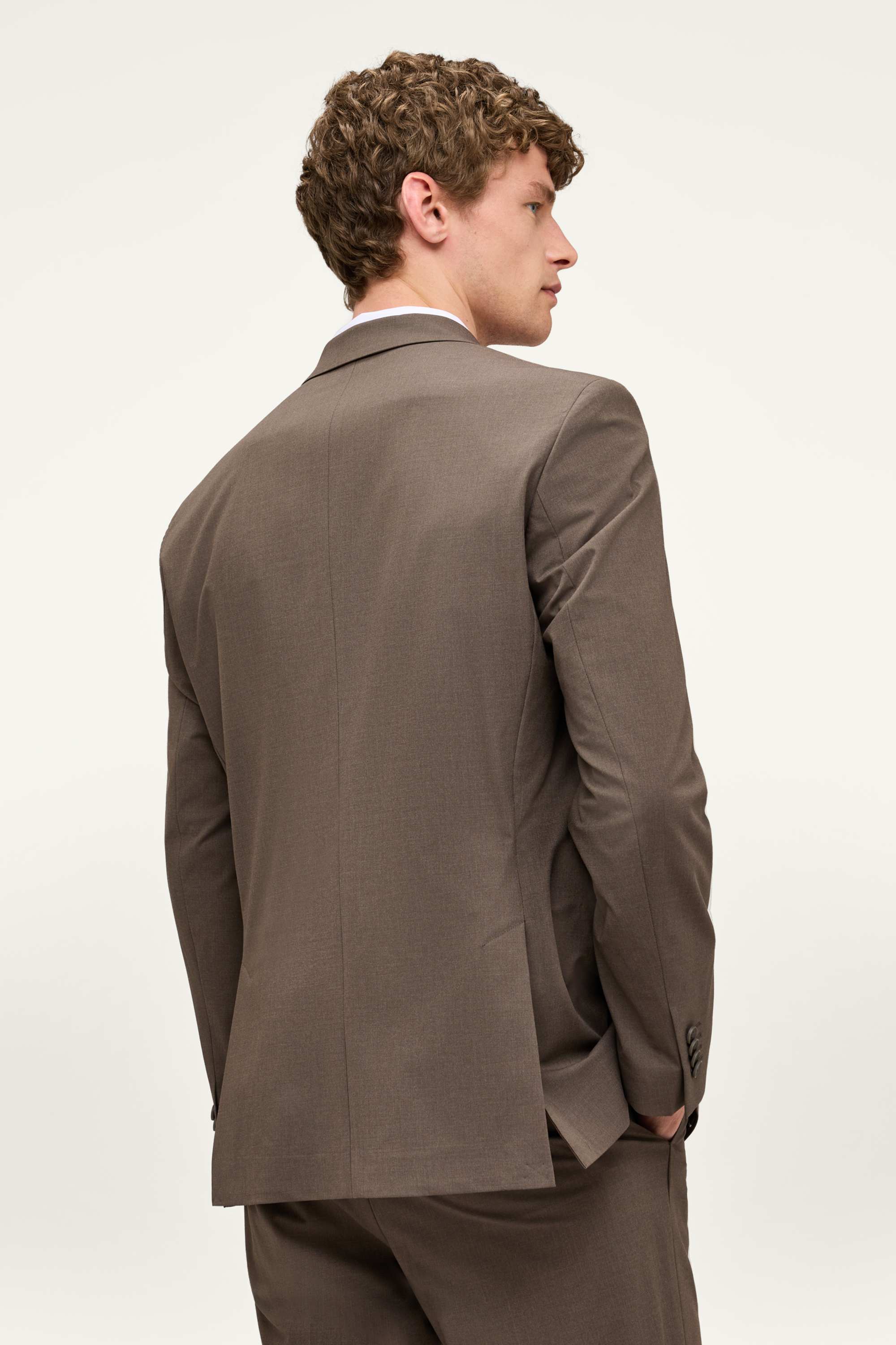 Mix & match tailored jacket - regular fit brown
