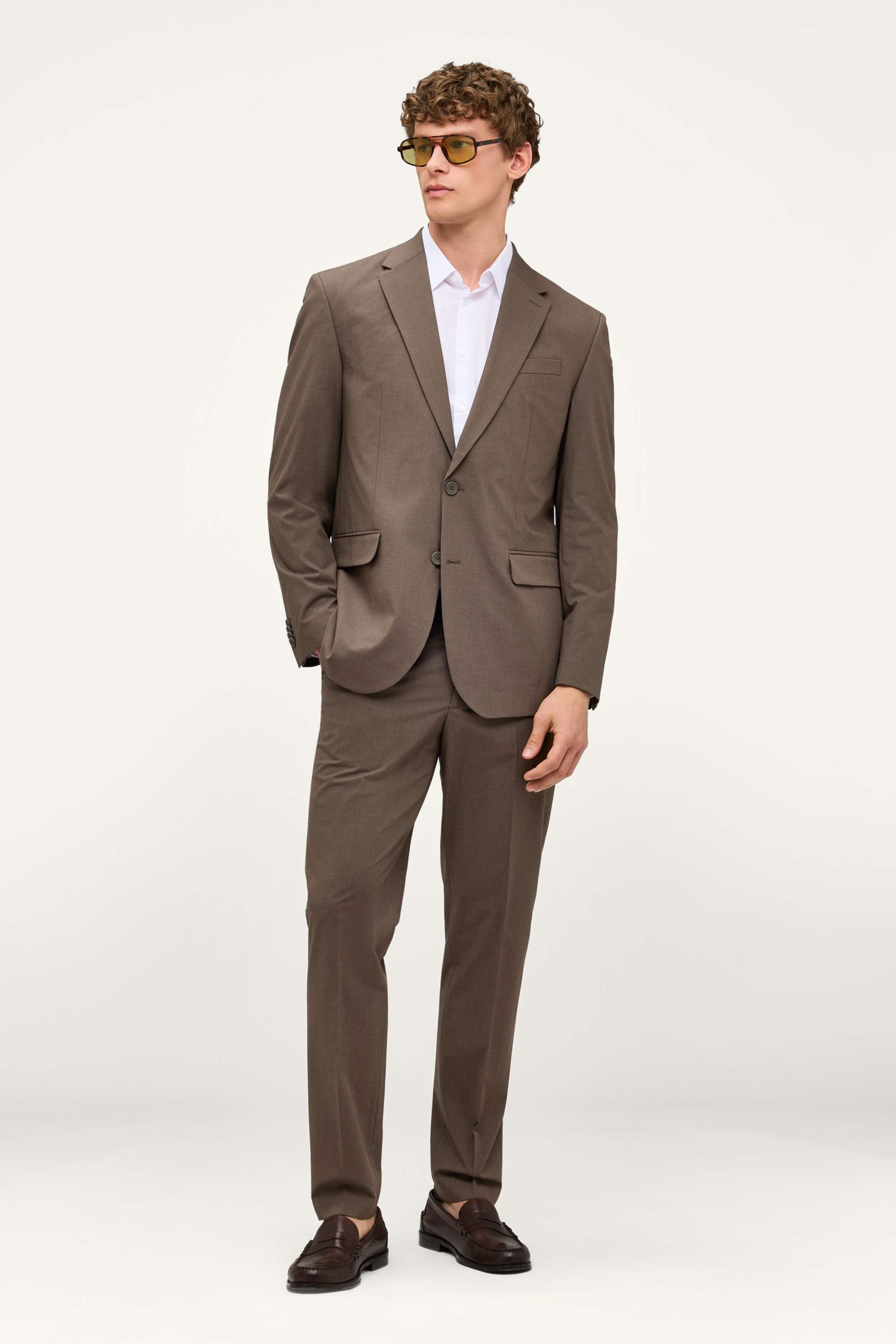 Mix & match tailored jacket - regular fit brown