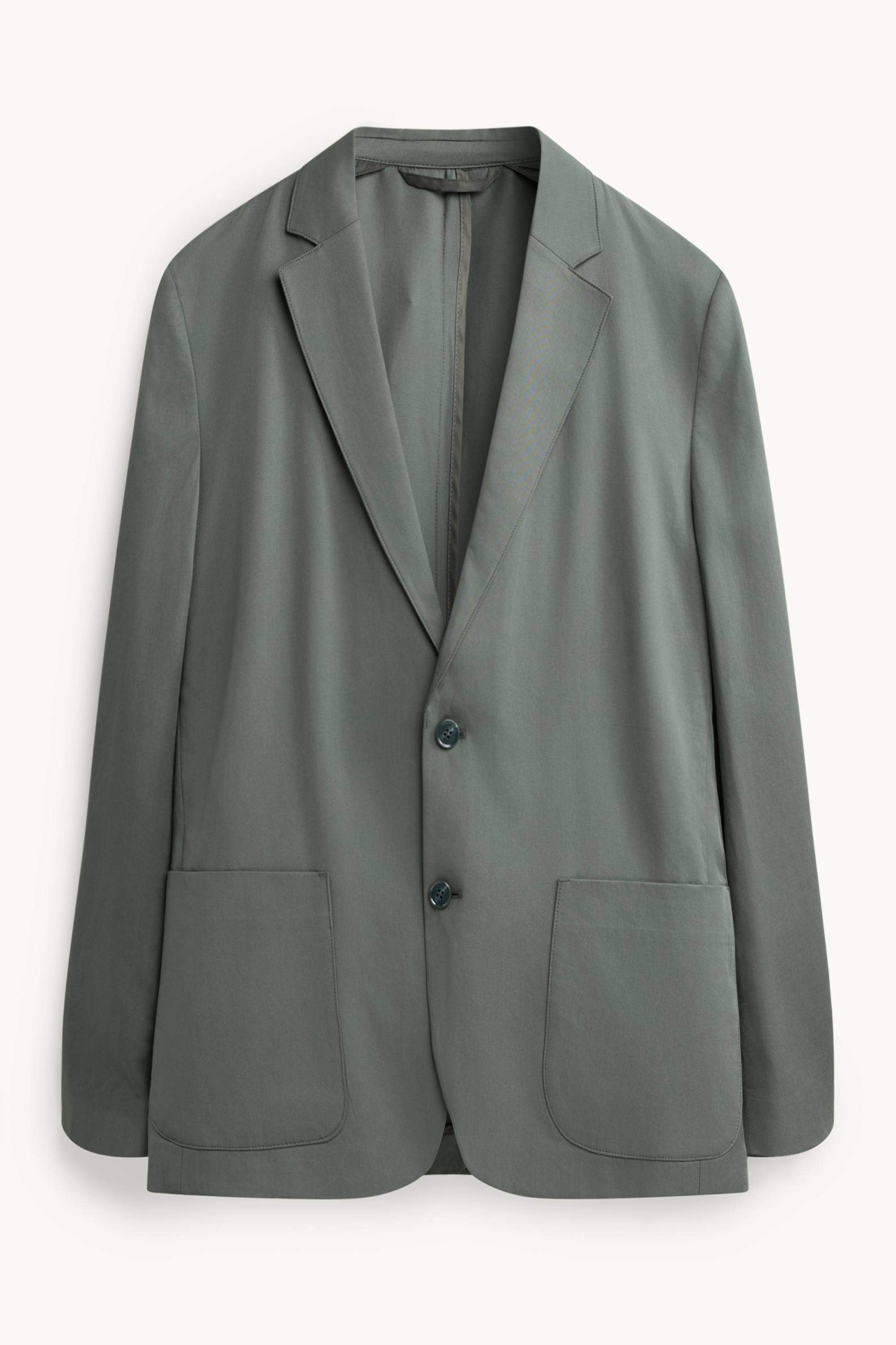Mix & match tailored lyocell jacket - regular fit dark green