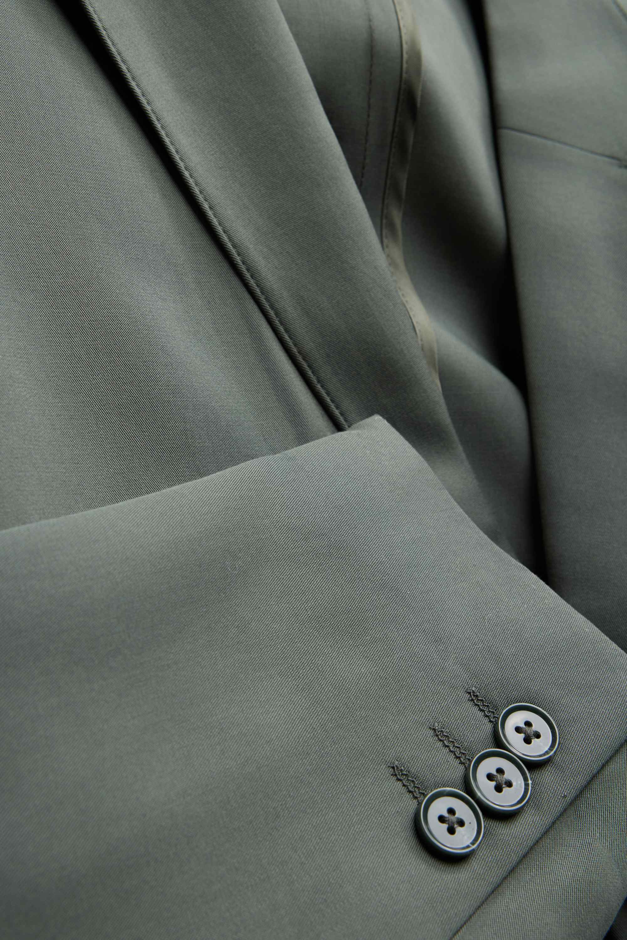 Mix & match tailored lyocell jacket - regular fit dark green