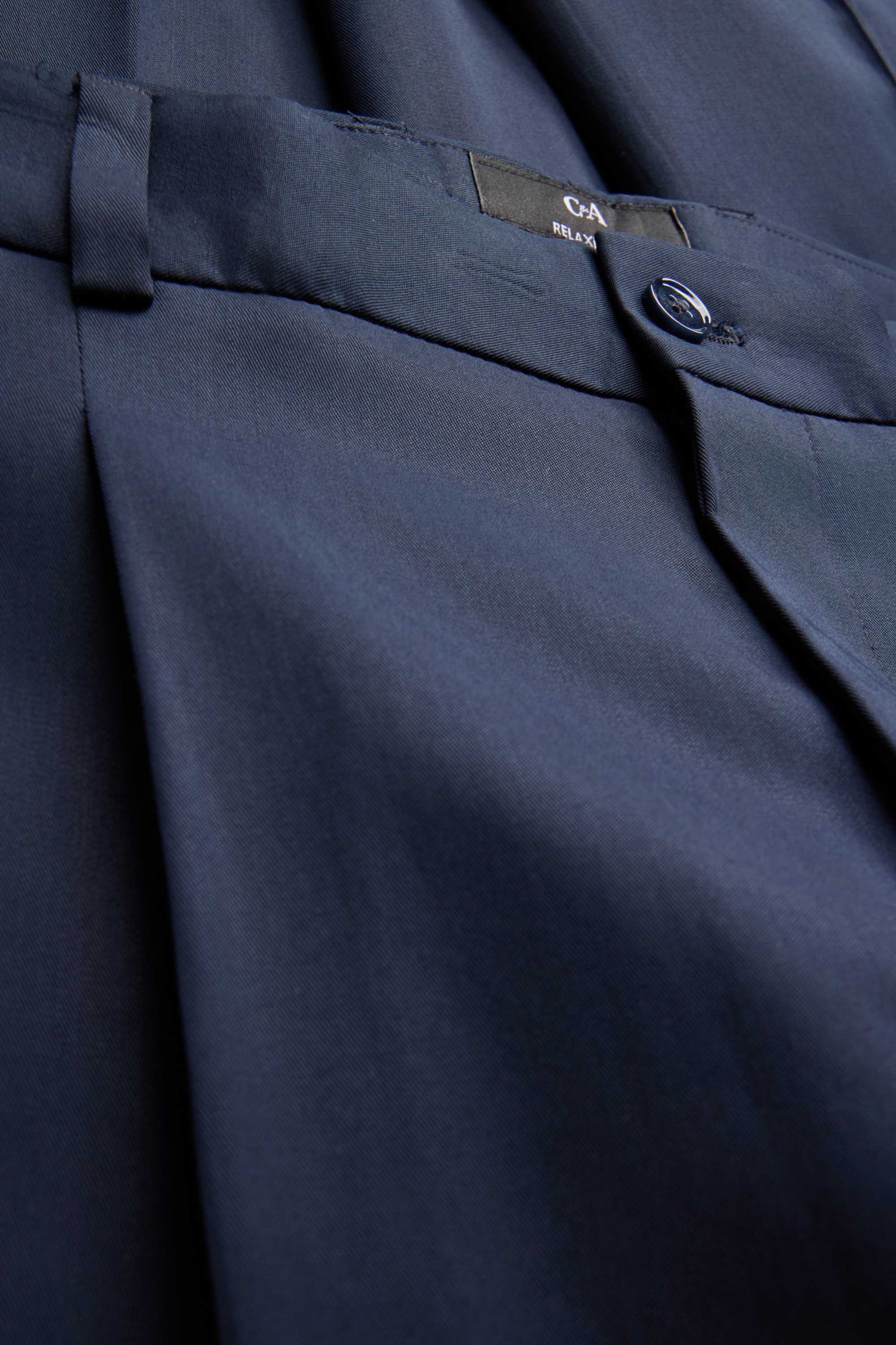 Mix & match lyocell trousers - regular fit dark blue