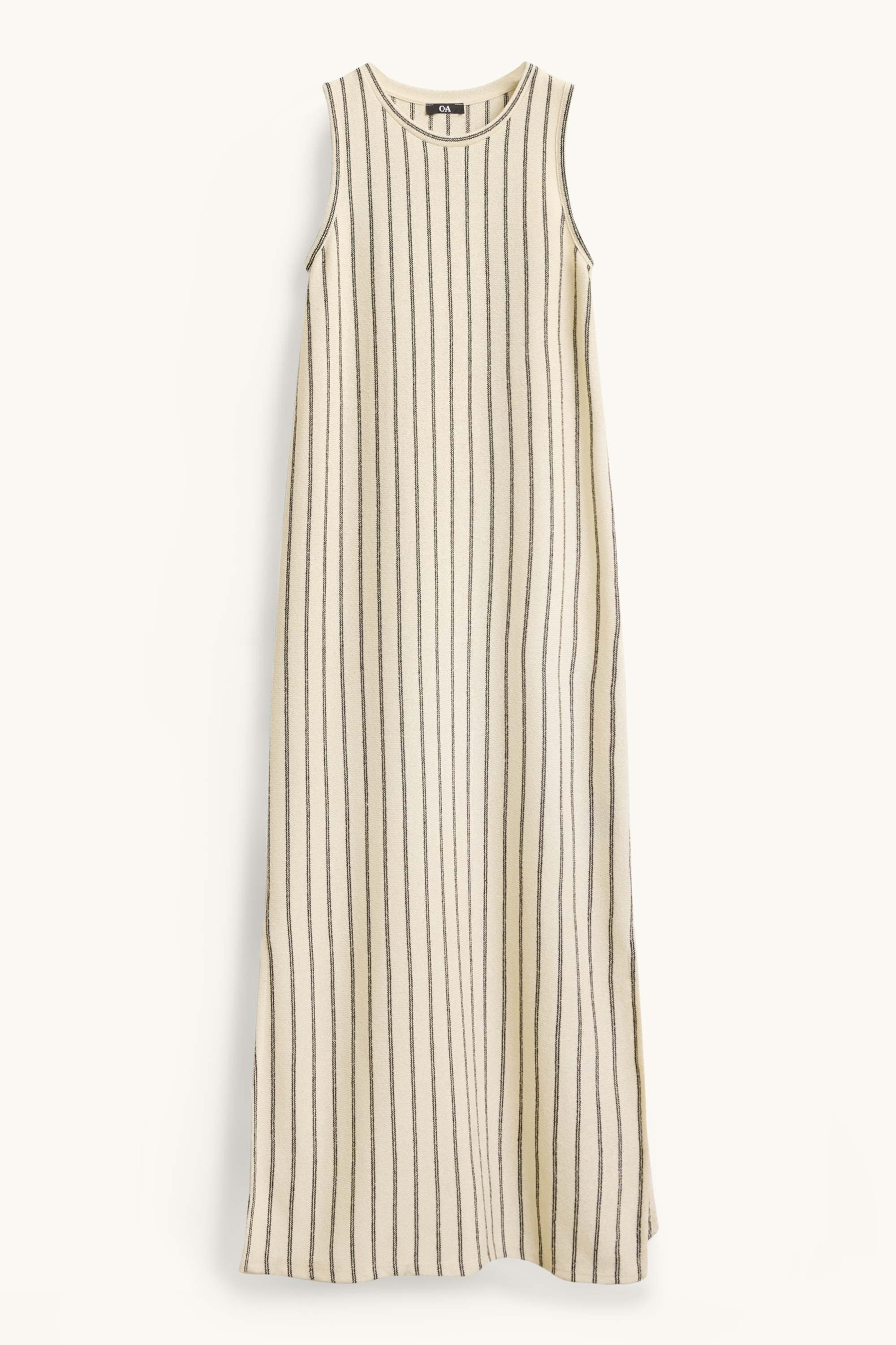 Knitted dress - straight fit - striped cremewhite