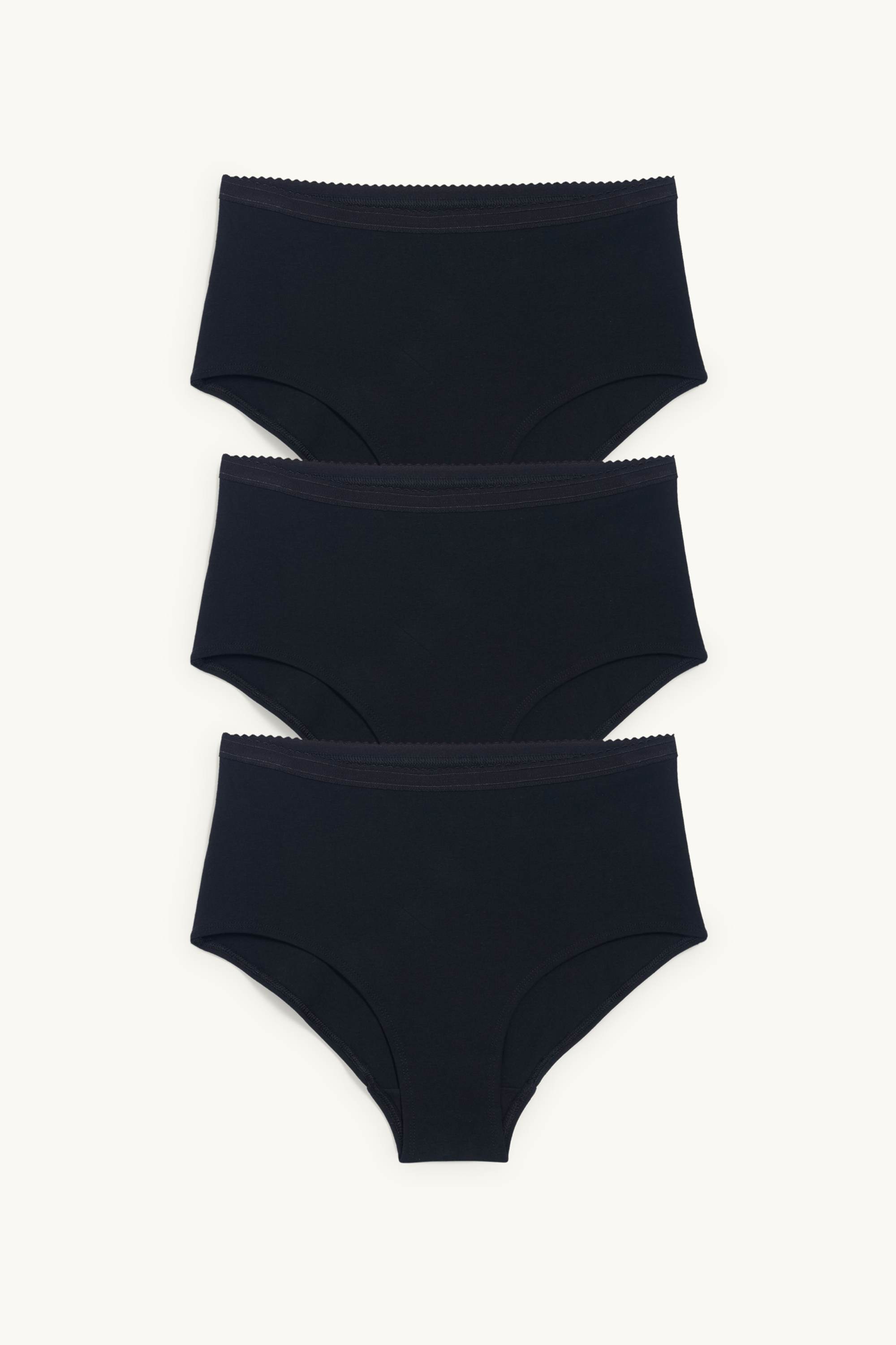 Multipack of 3 - knickers black