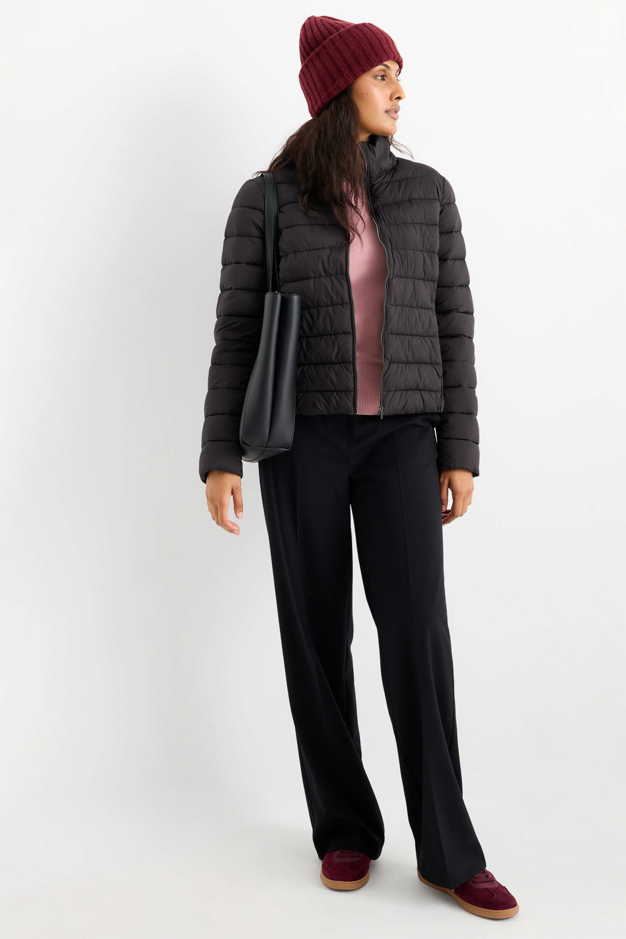 Quilted jacket black