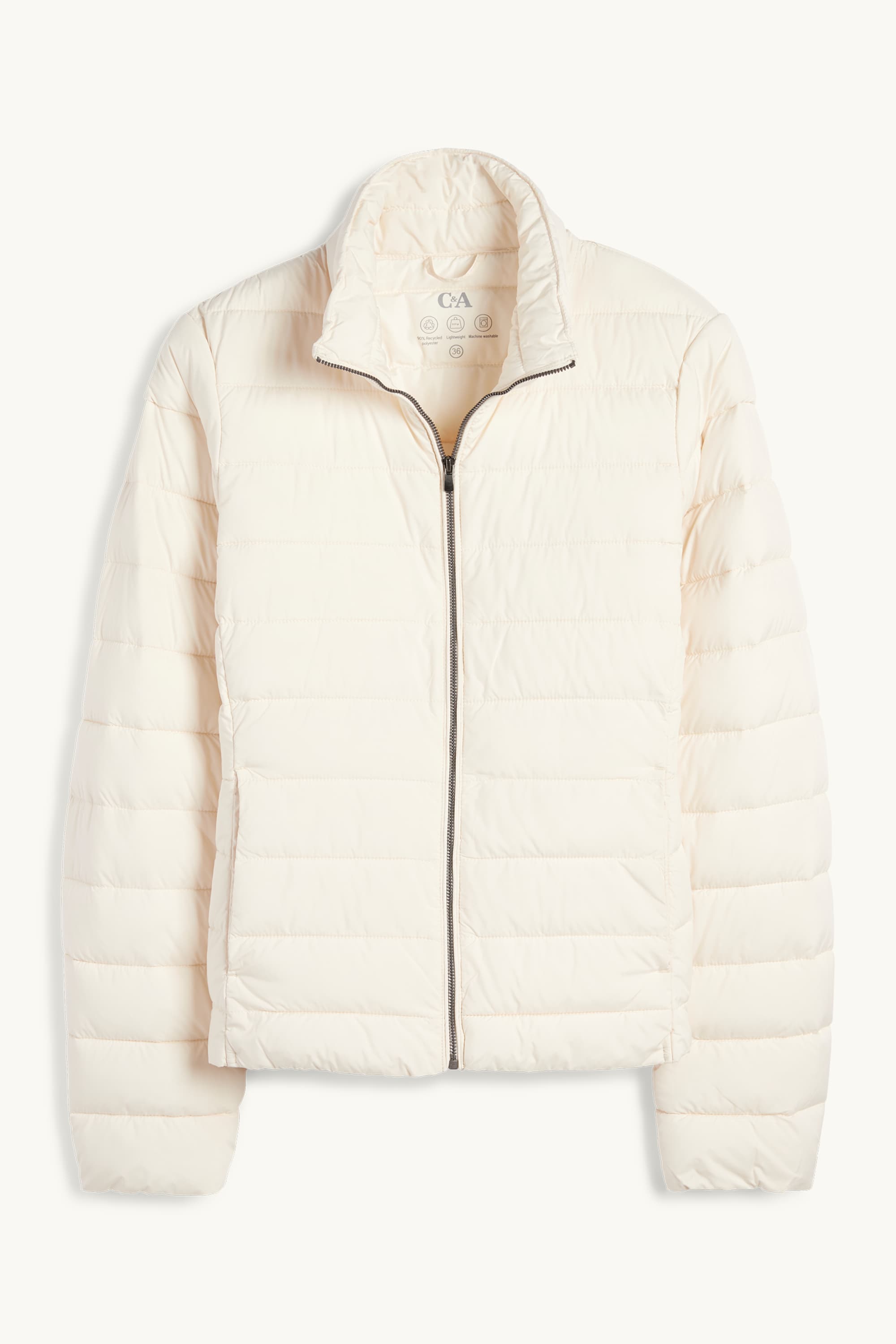 Quilted jacket cremewhite