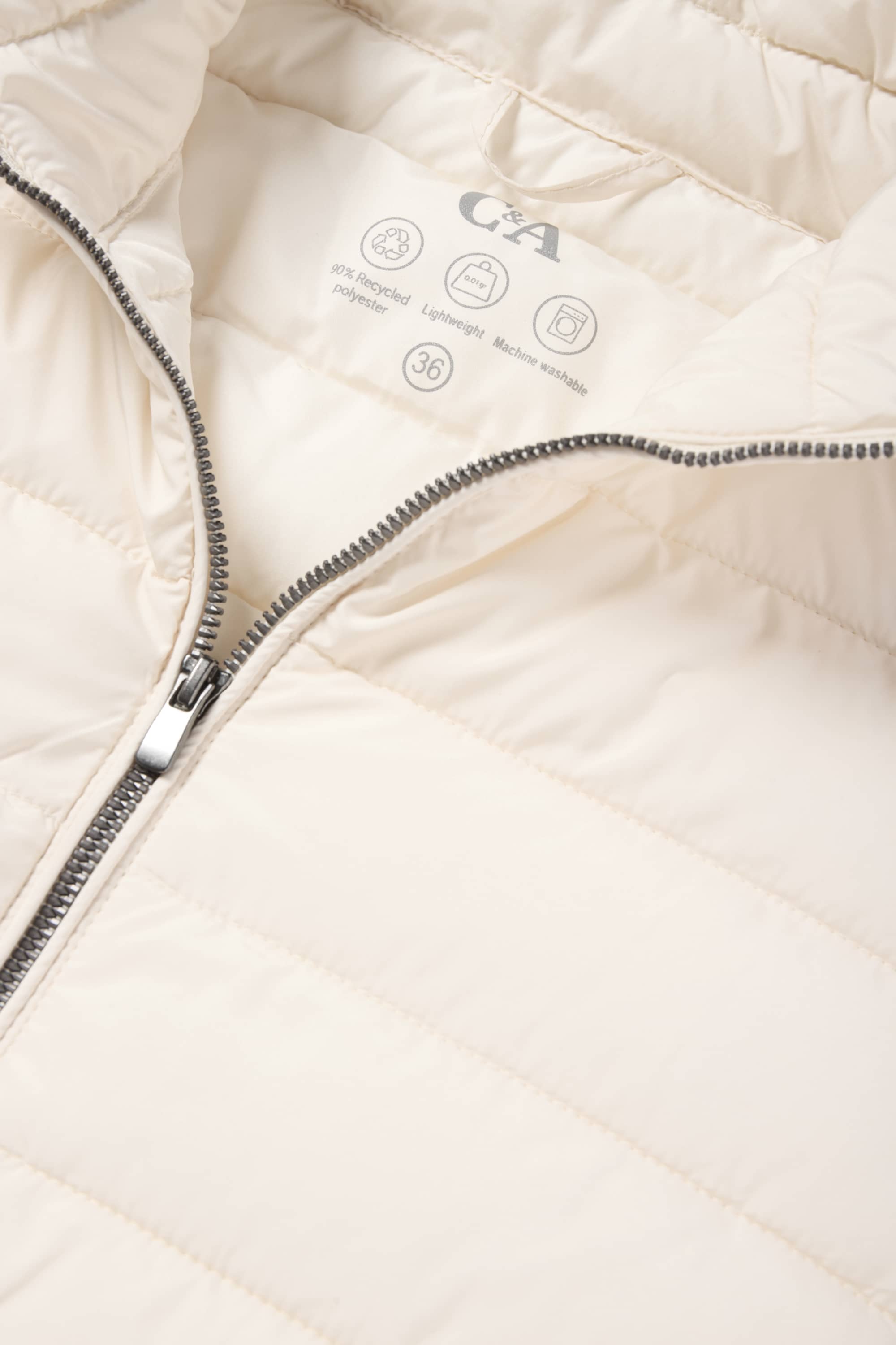 Quilted jacket cremewhite