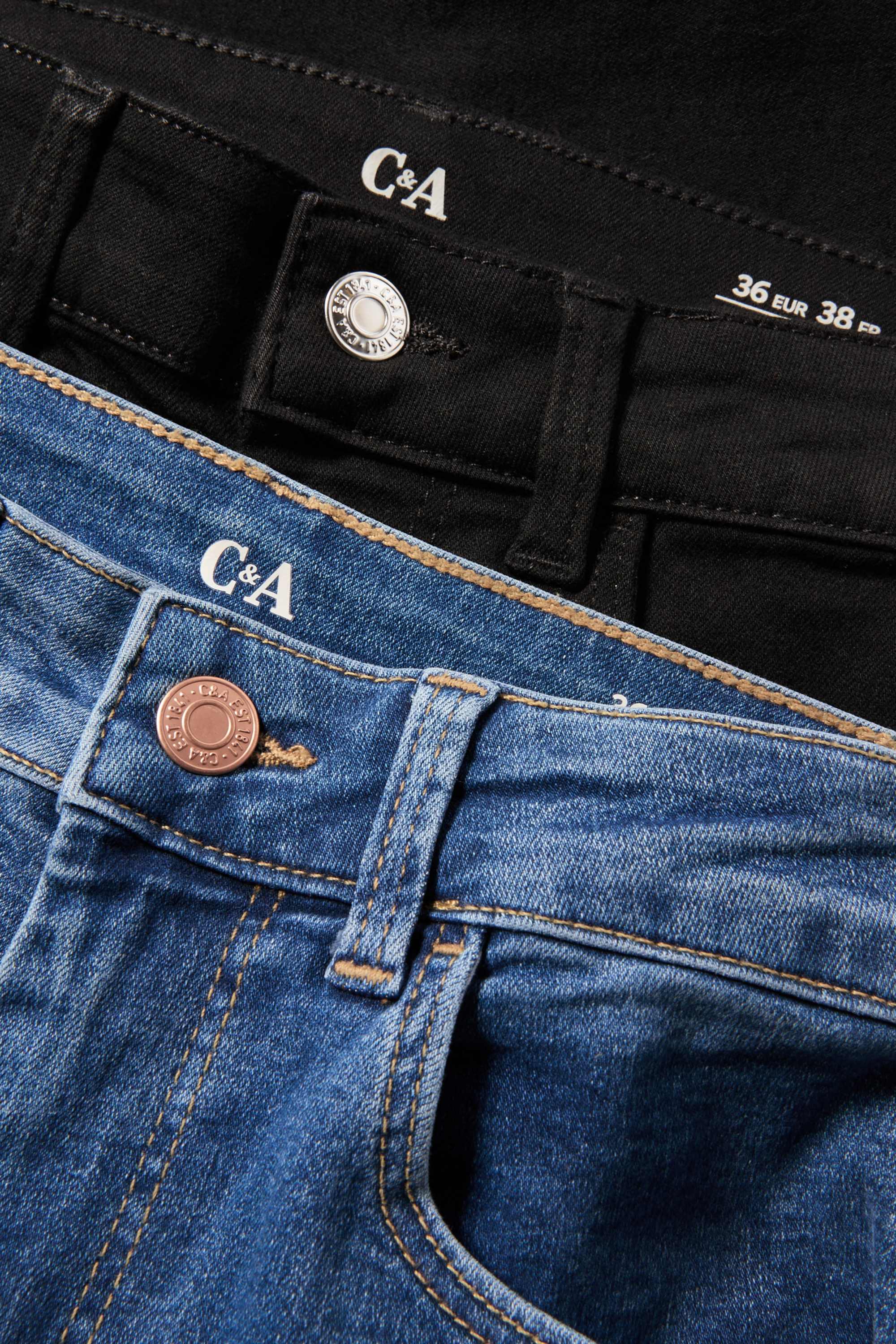 Multipack of 2 - jegging jeans - high waist blue denim