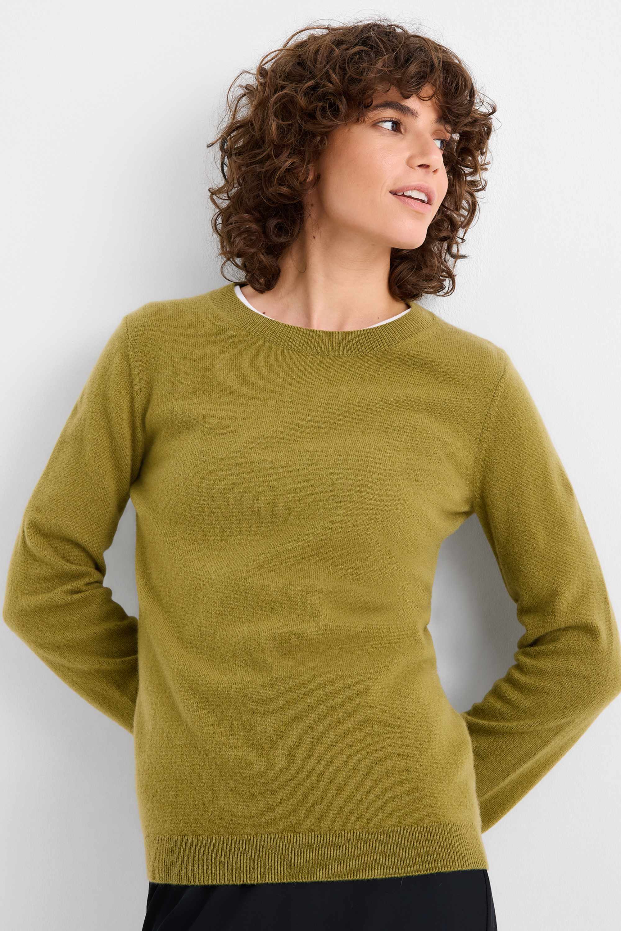 Cashmere jumper green
