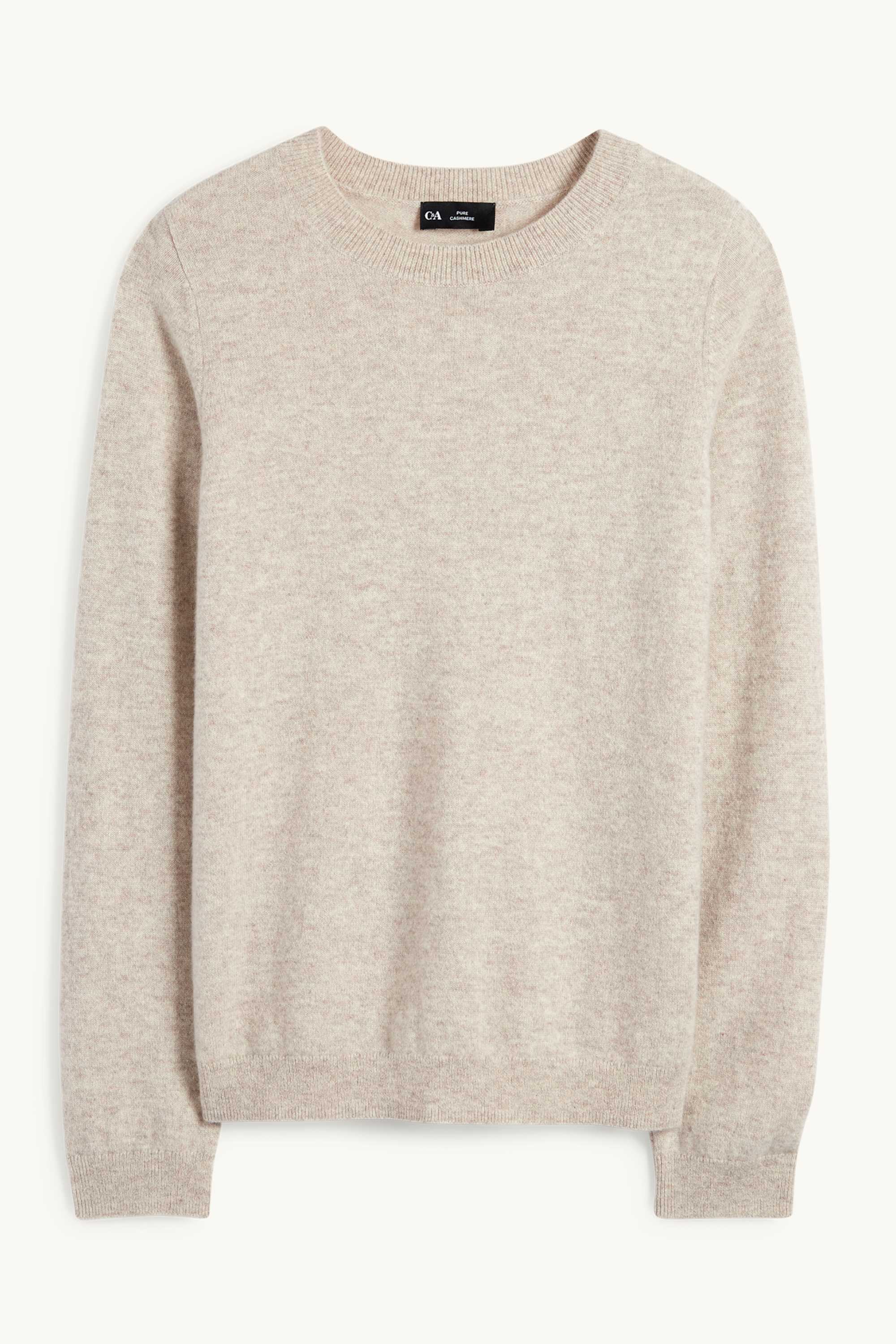 Cashmere jumper light beige