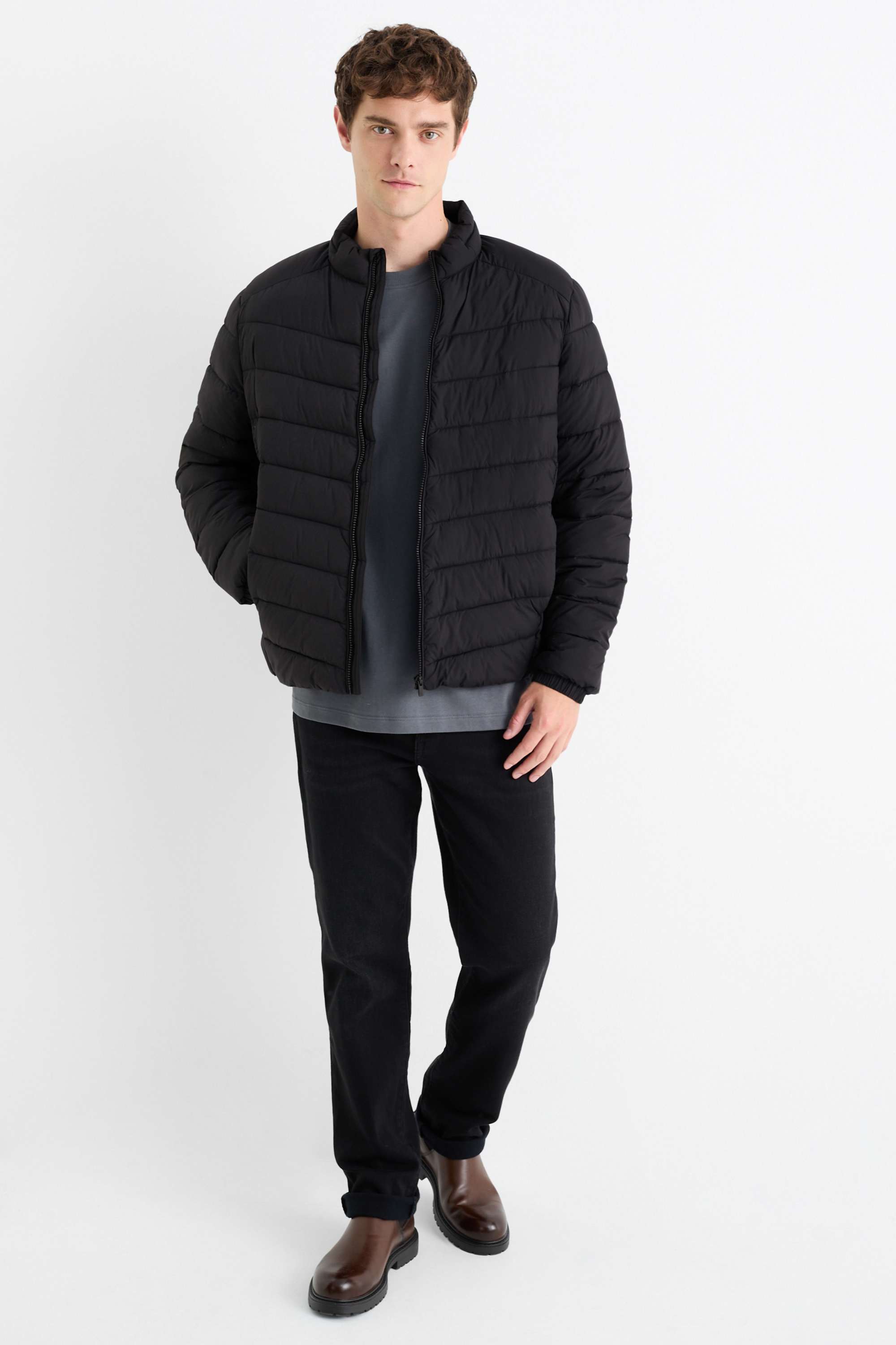 Quilted jacket black