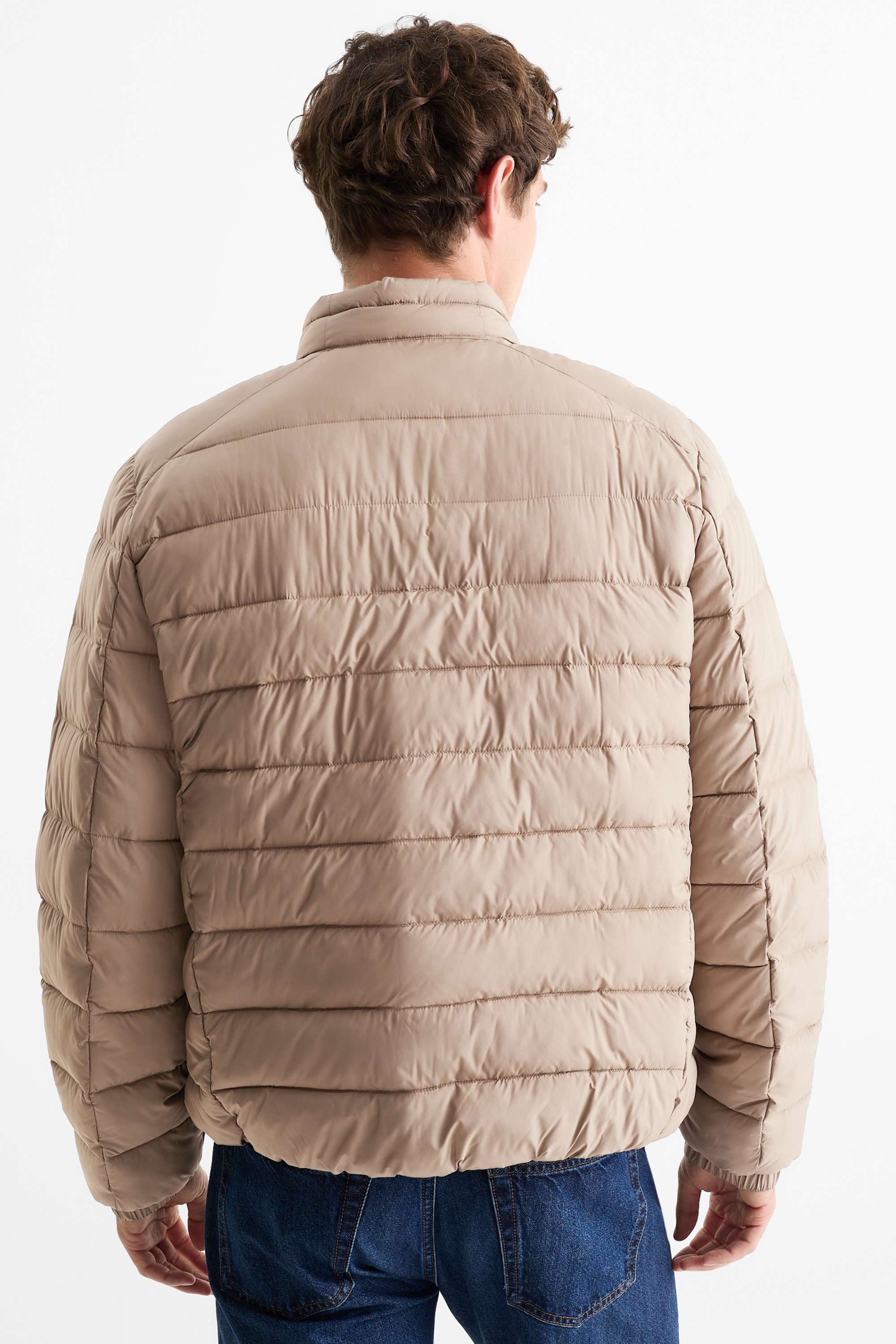 Quilted jacket beige