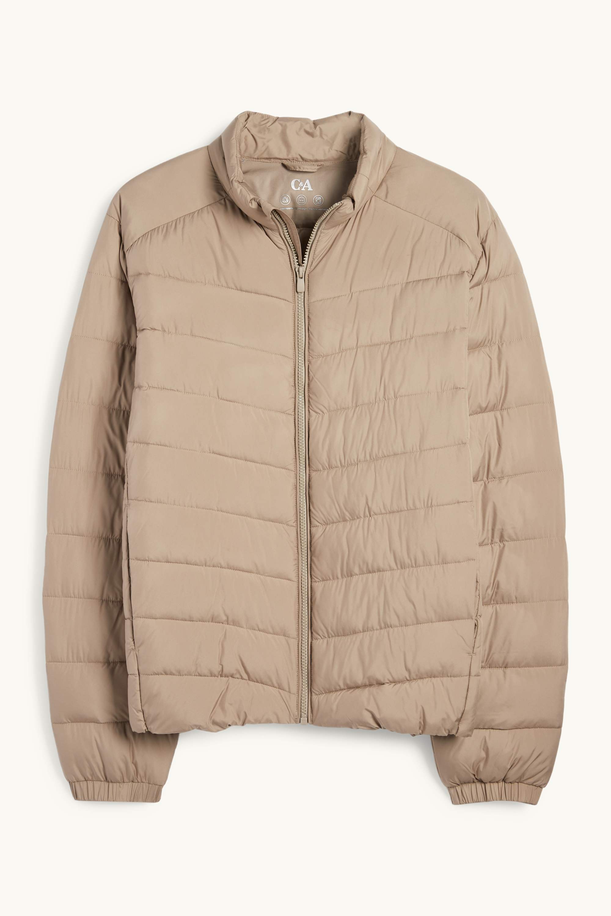 Quilted jacket beige