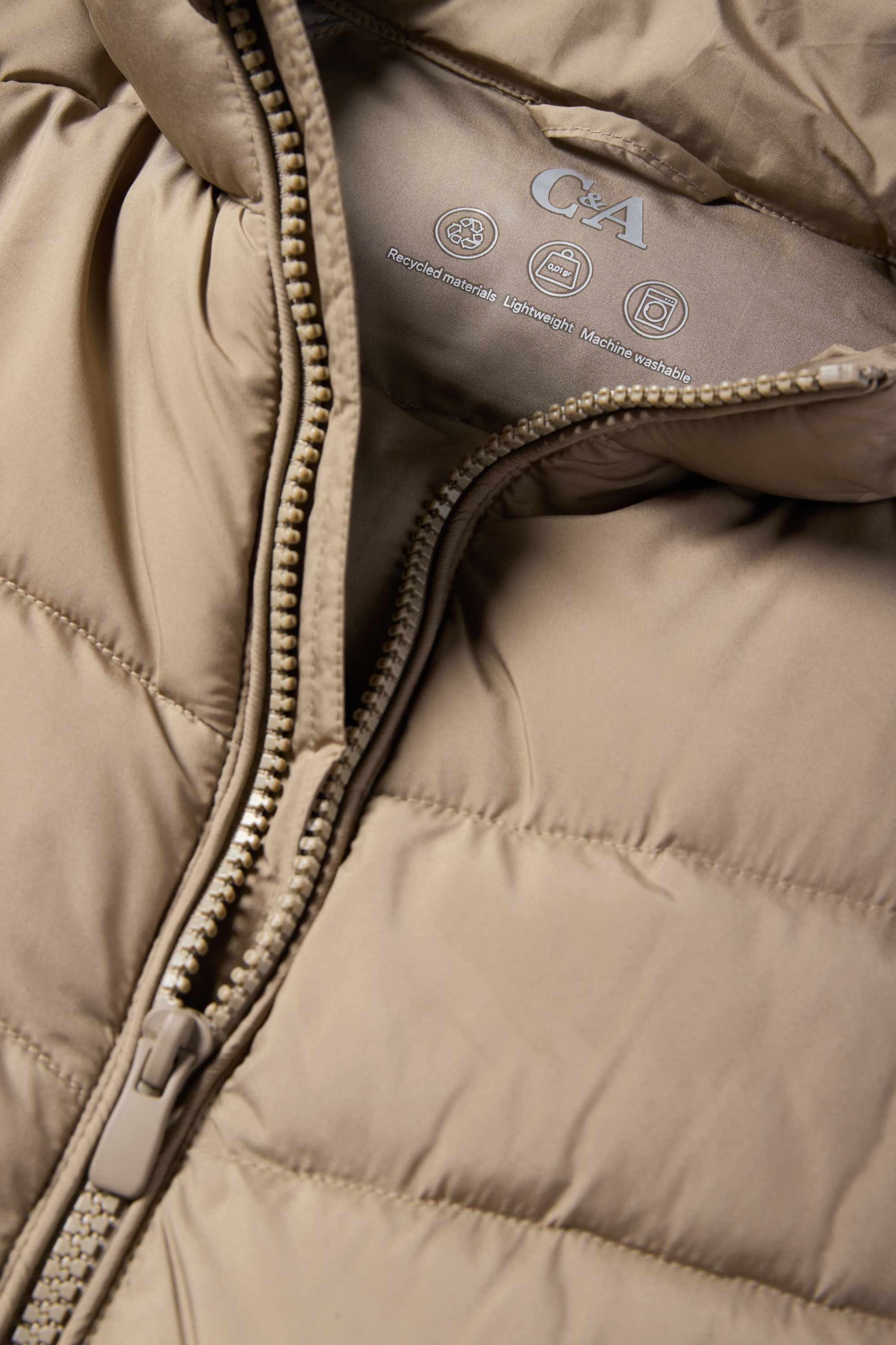 Quilted jacket beige