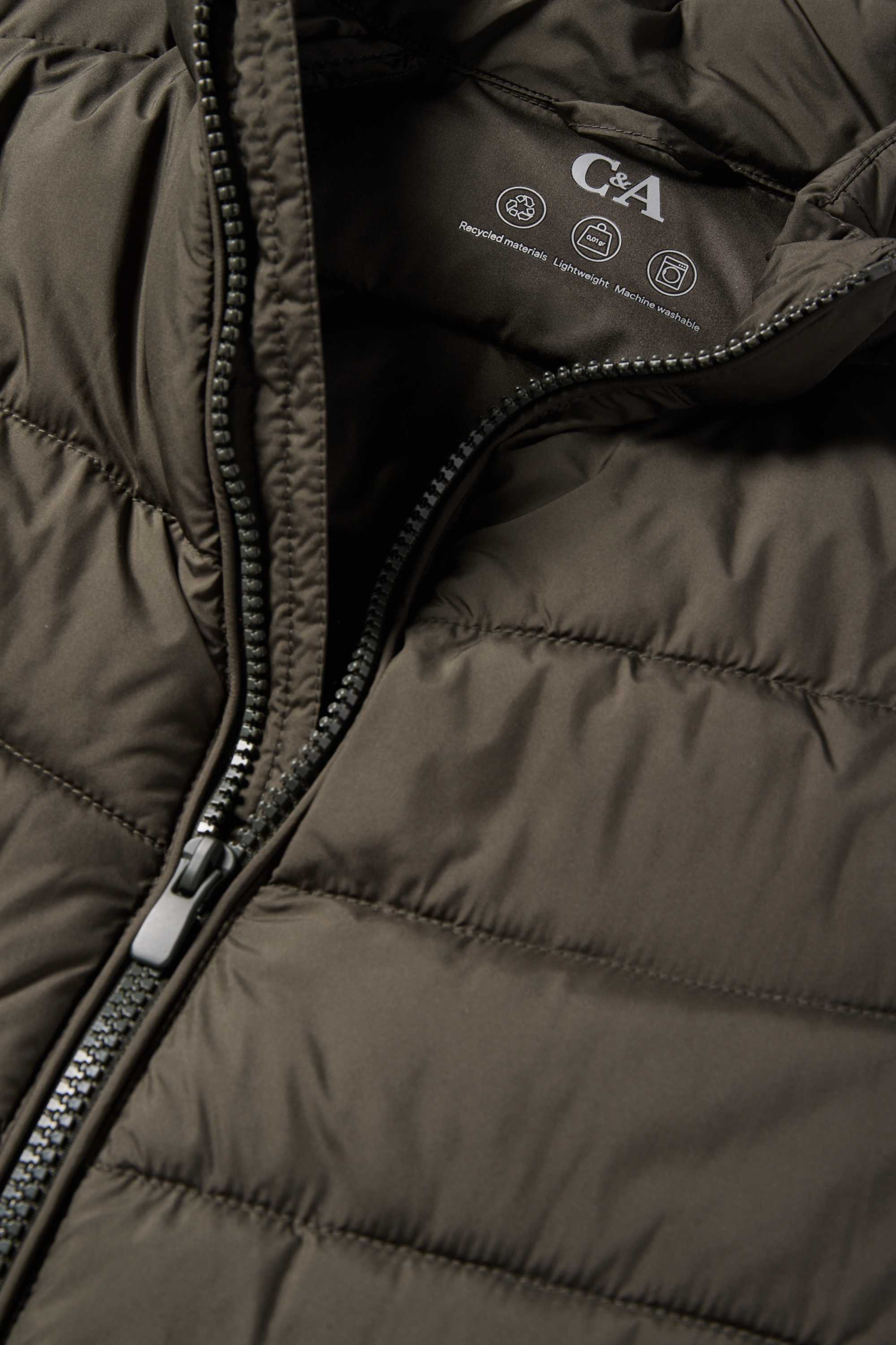 Quilted jacket dark green