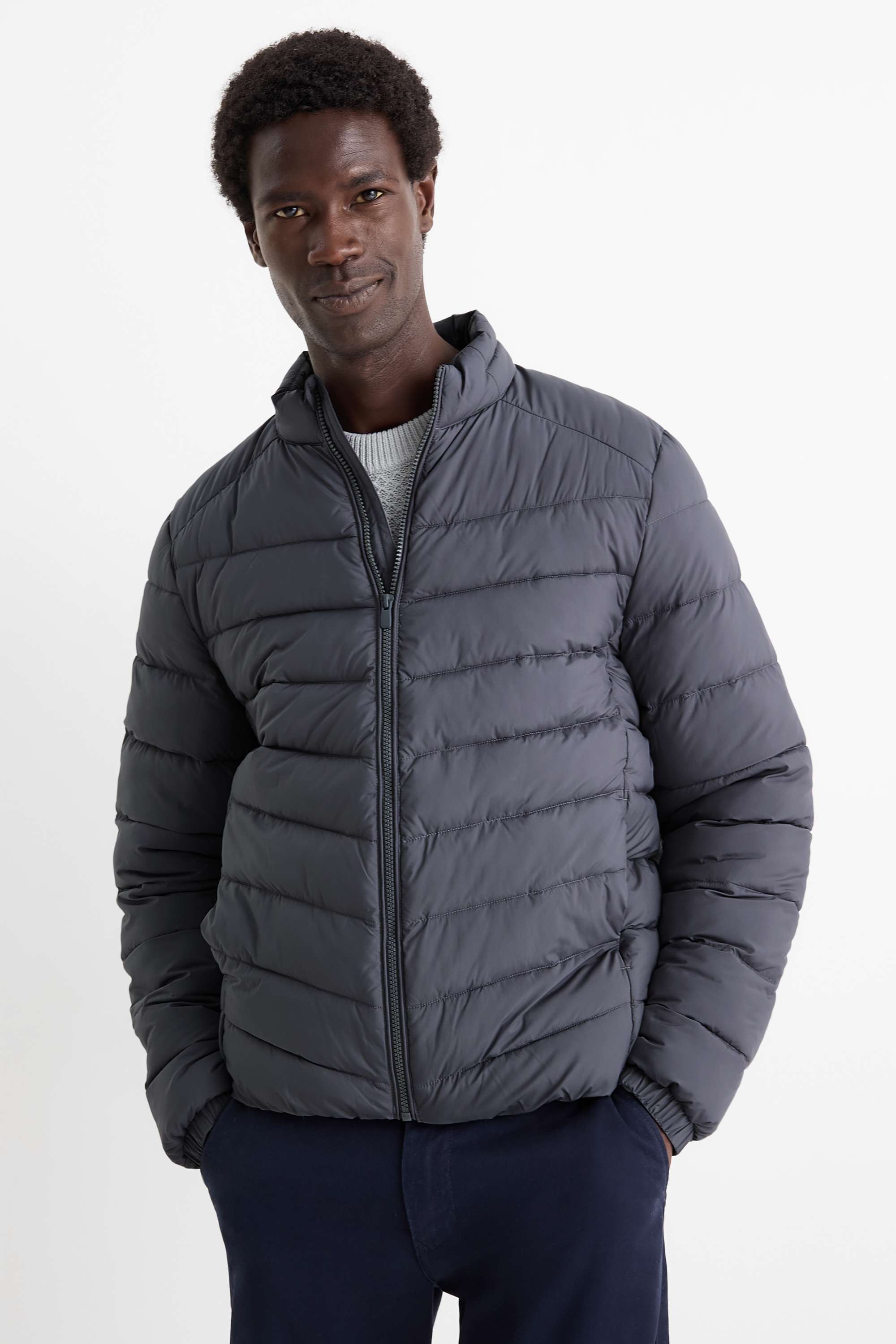 Quilted jacket gray