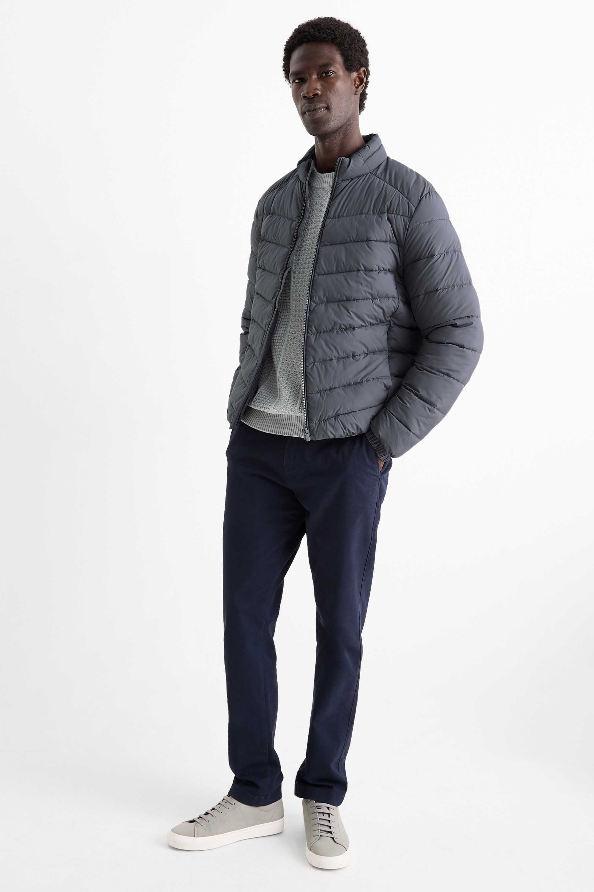 Quilted jacket gray