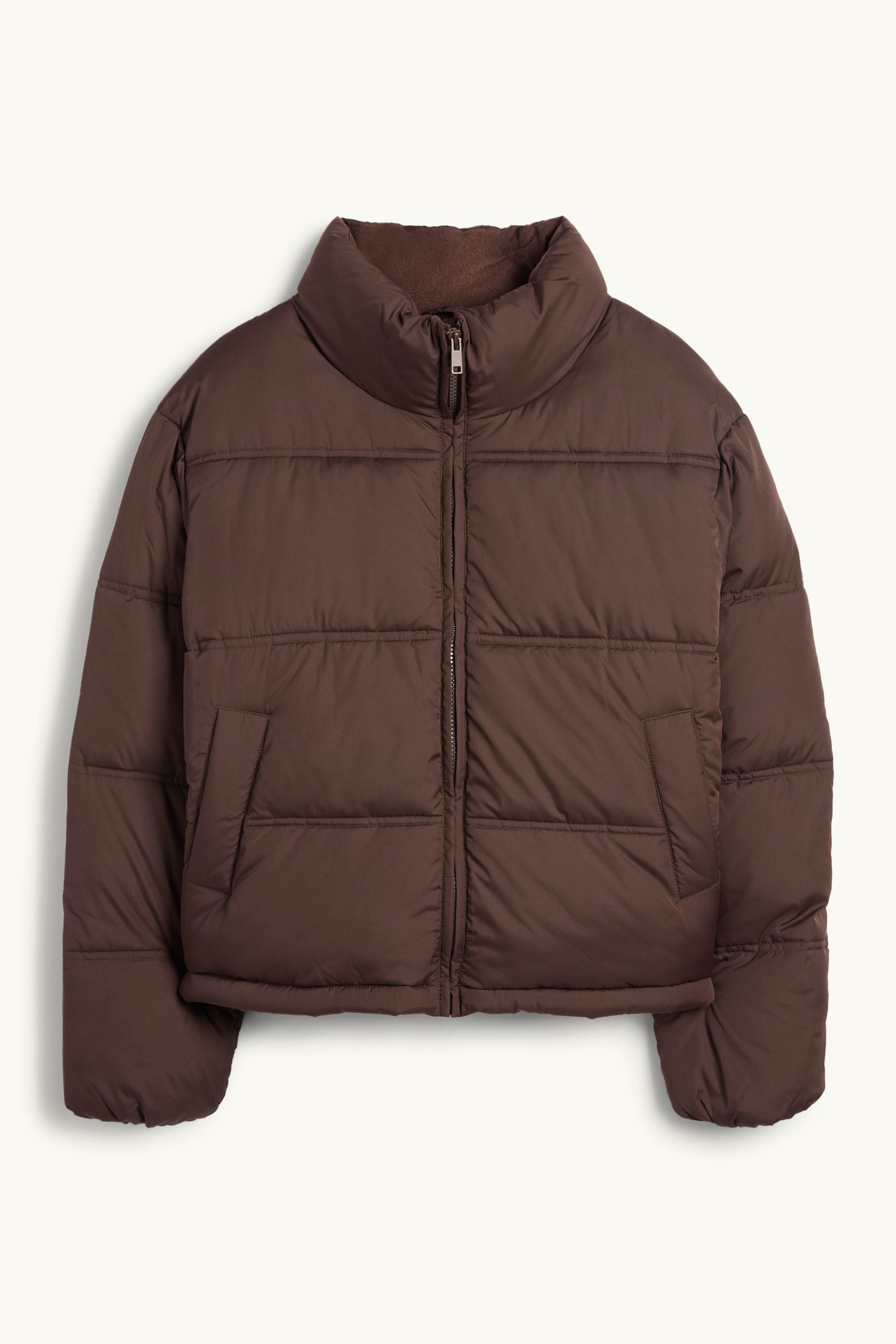 Quilted jacket dark brown