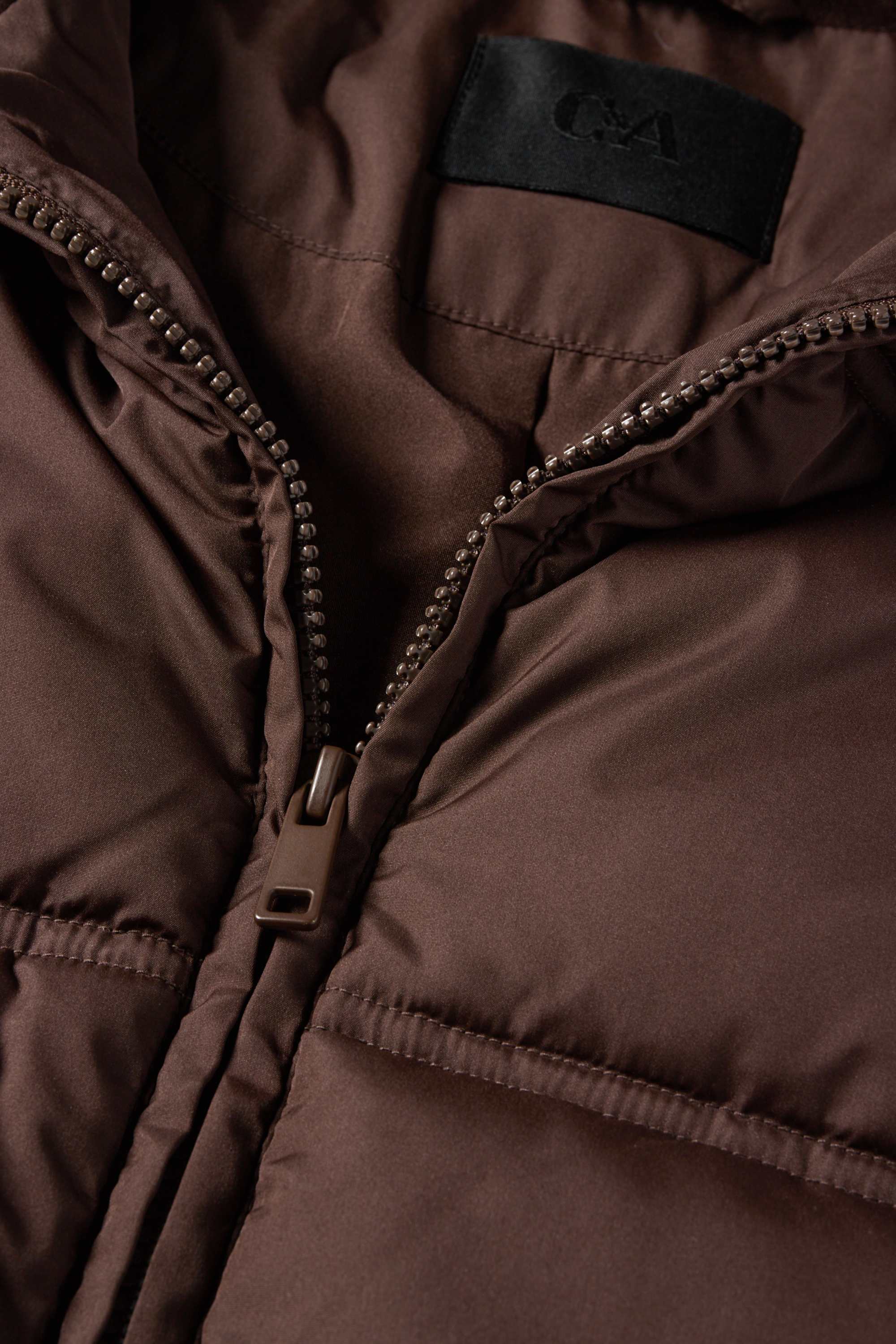 Quilted jacket dark brown