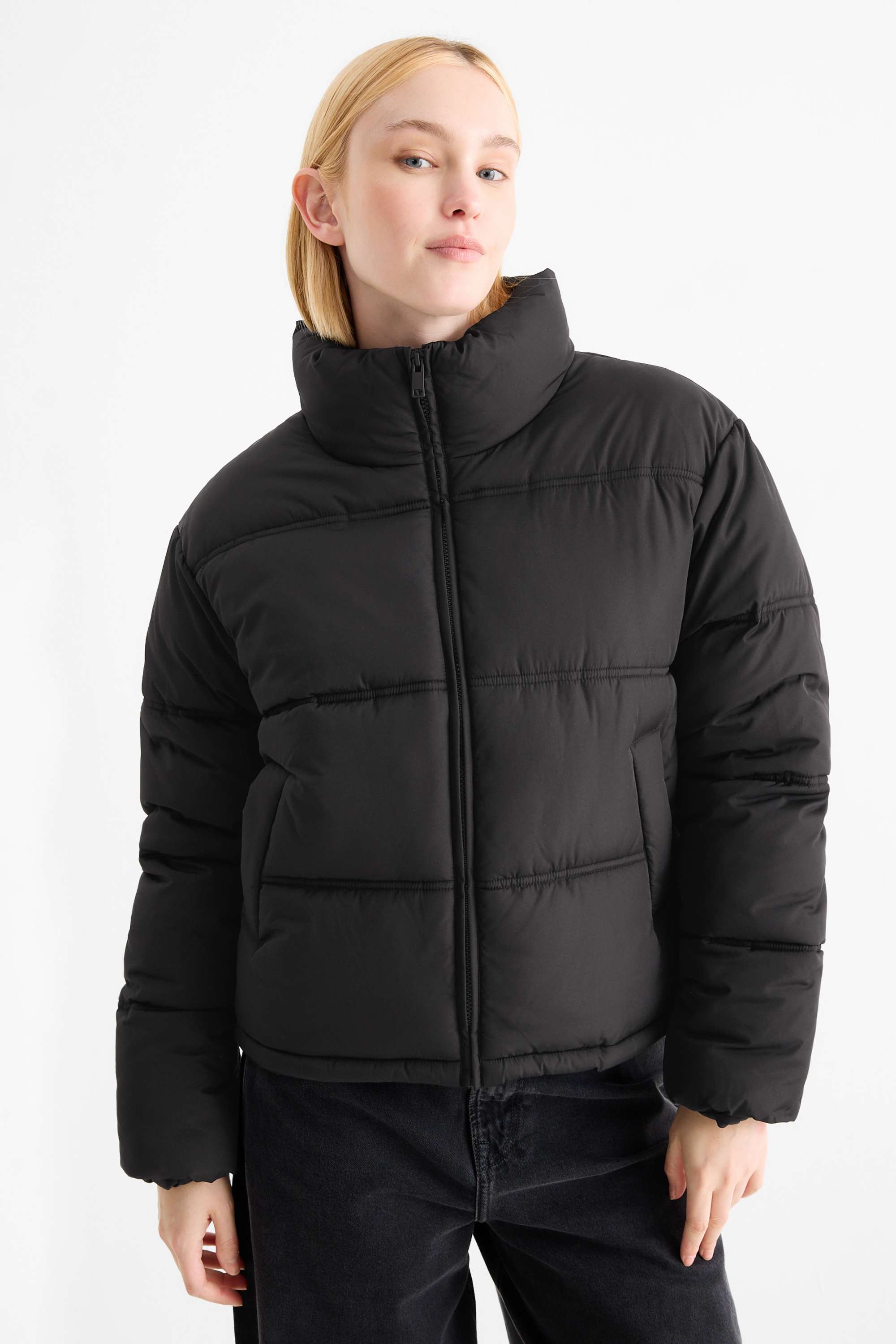 Quilted jacket black