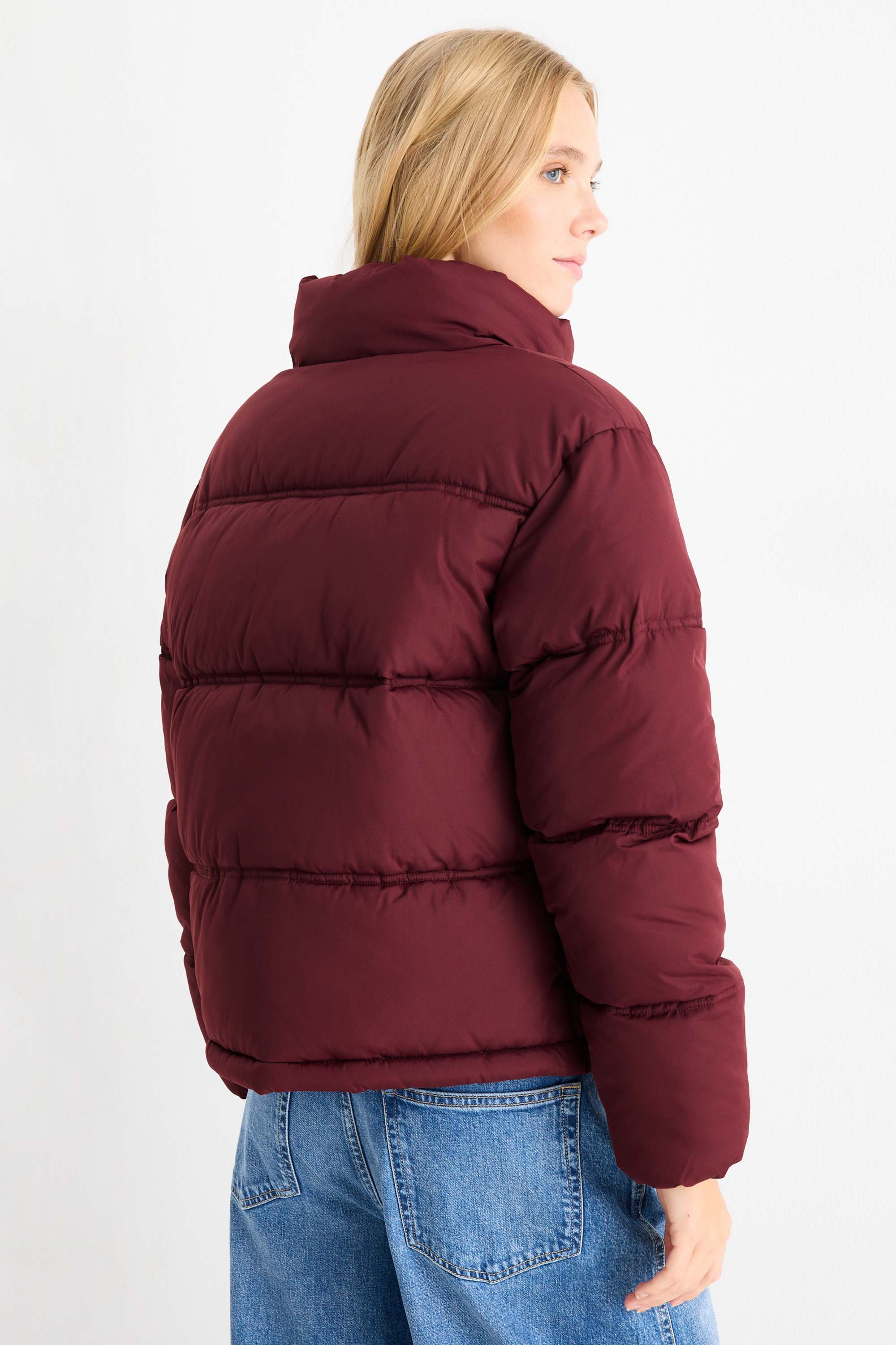 Quilted jacket bordeaux