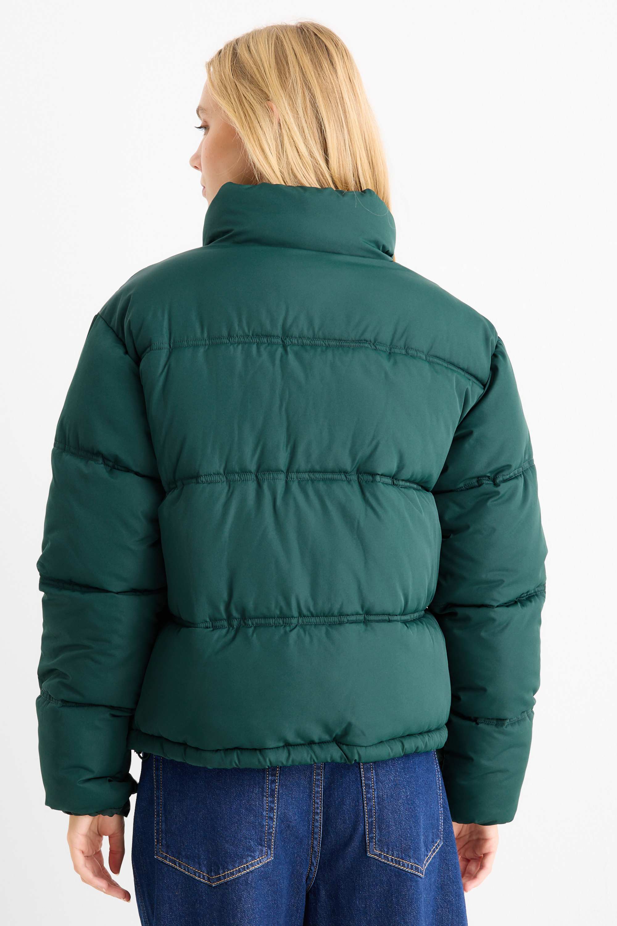 Quilted jacket dark green