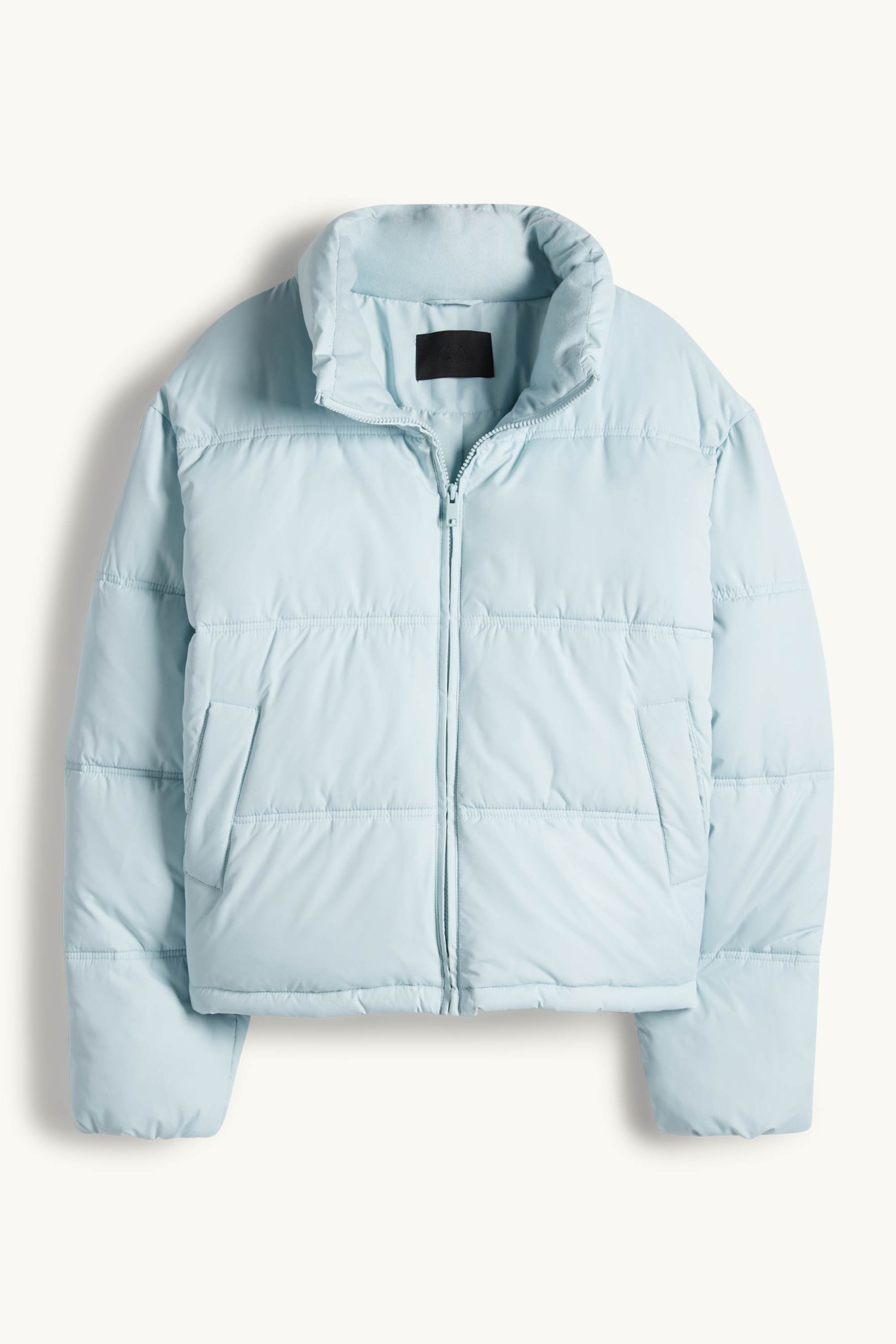 Quilted jacket light turquoise