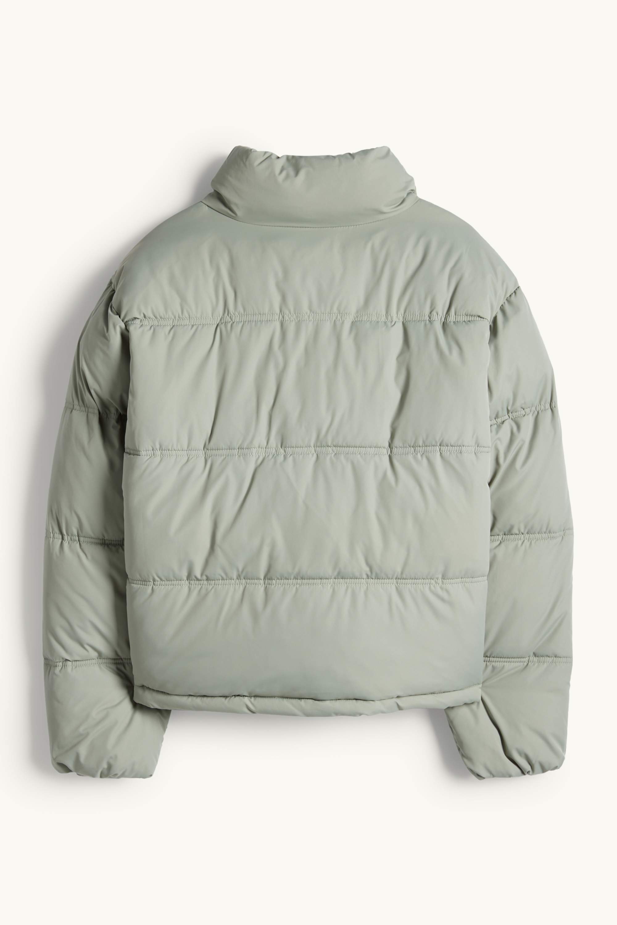 Quilted jacket light green