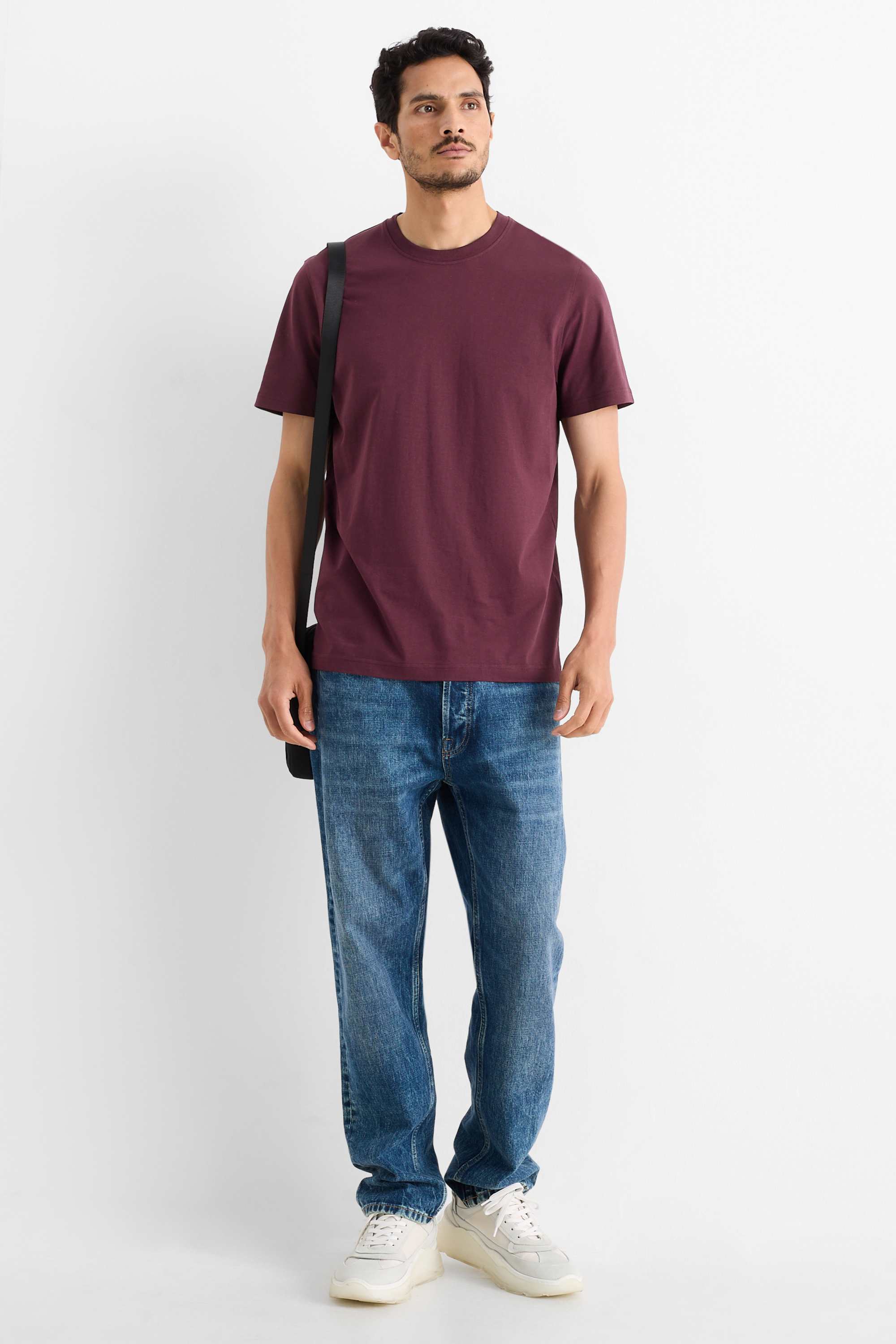 T-shirt - regular fit bordeaux
