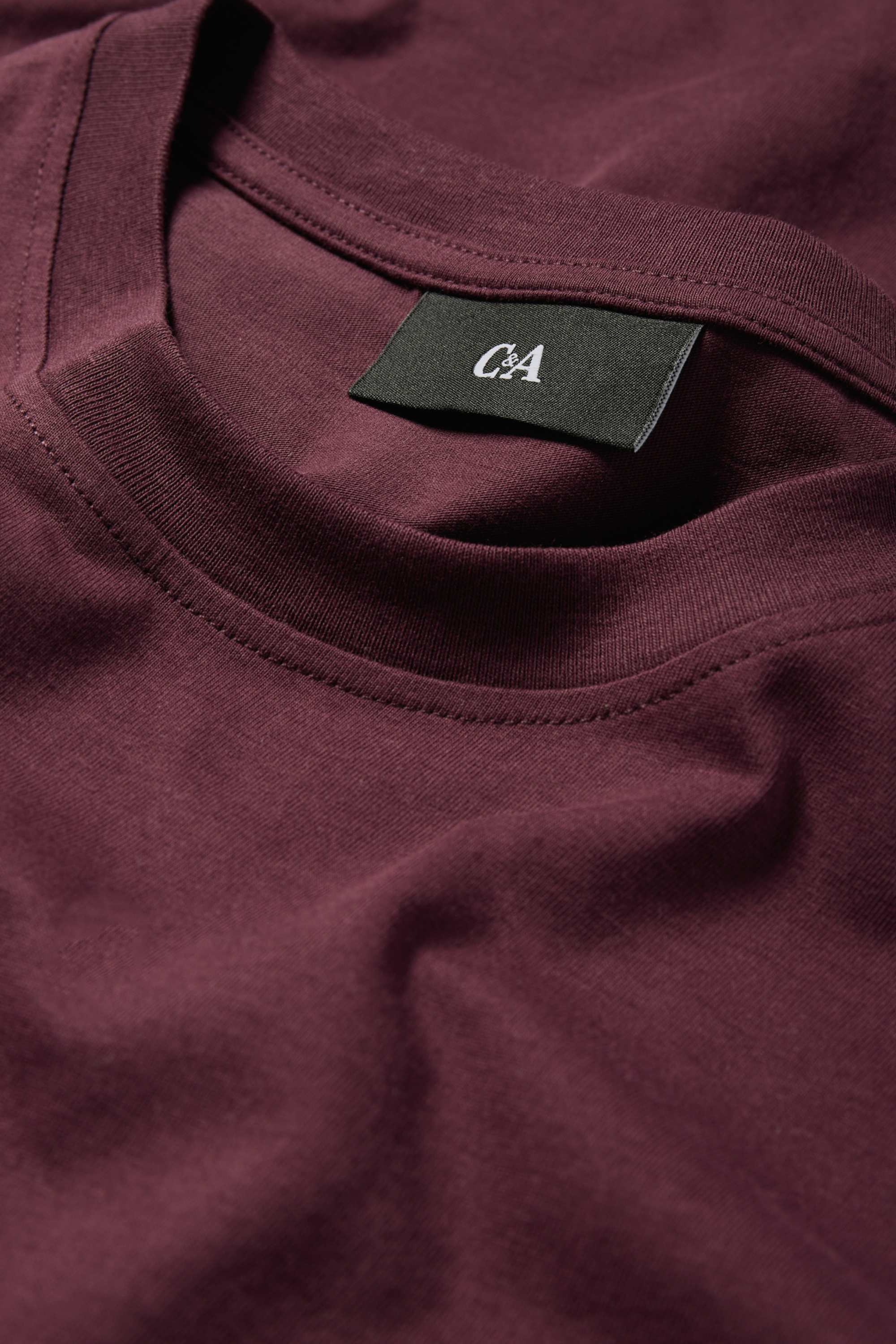 T-shirt - regular fit bordeaux