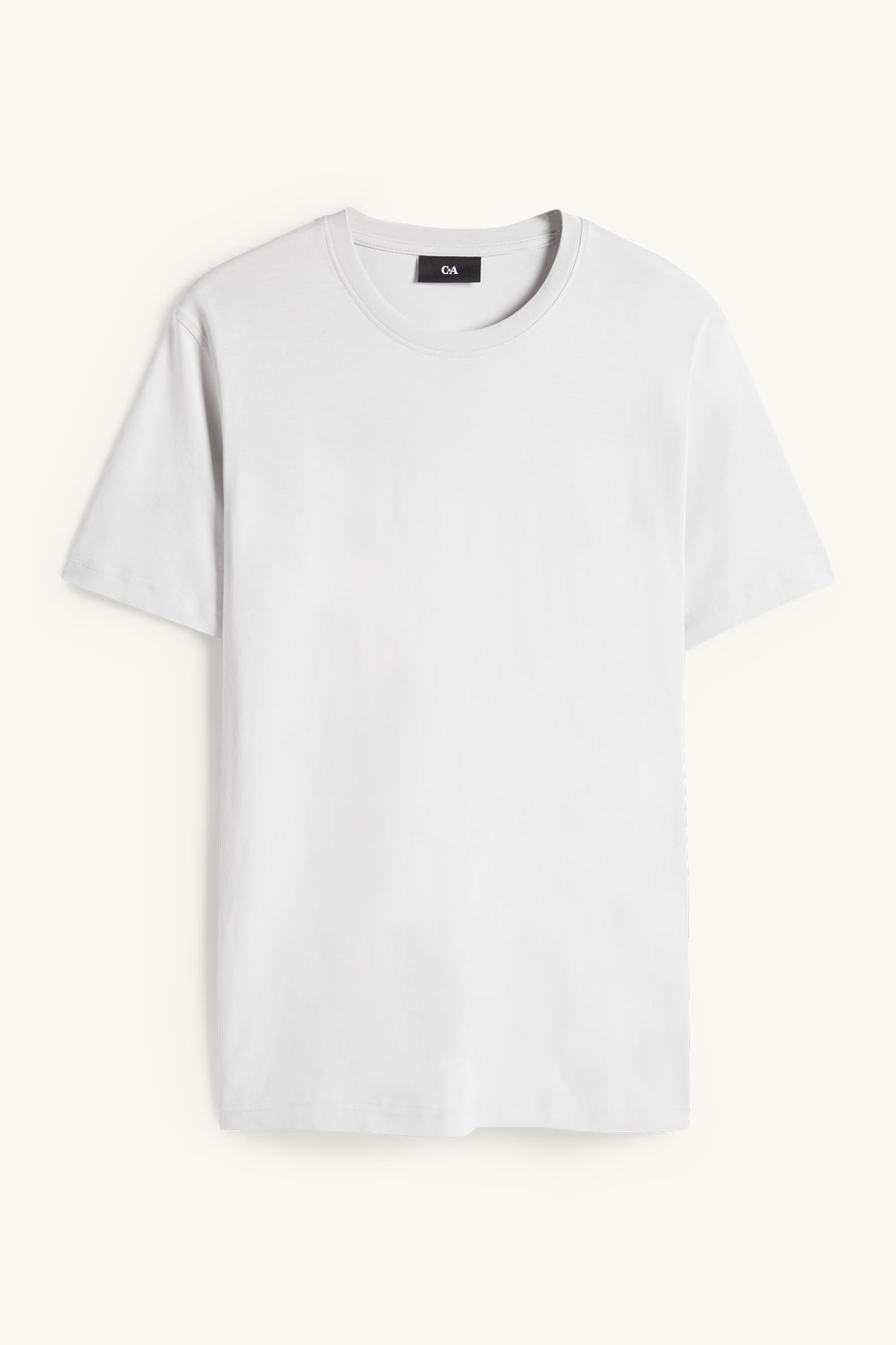 T-shirt - regular fit light gray