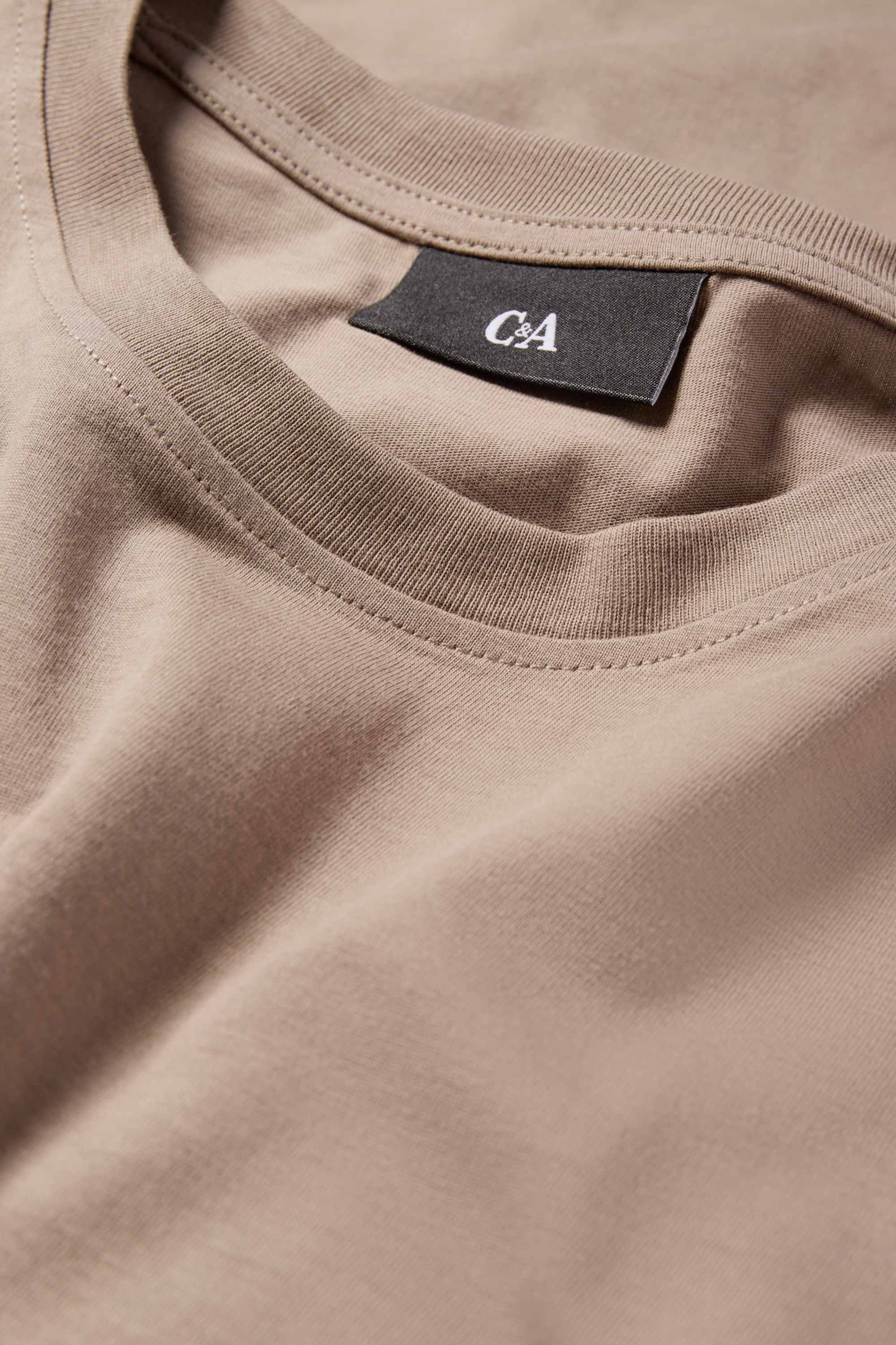 T-shirt - regular fit beige (5)