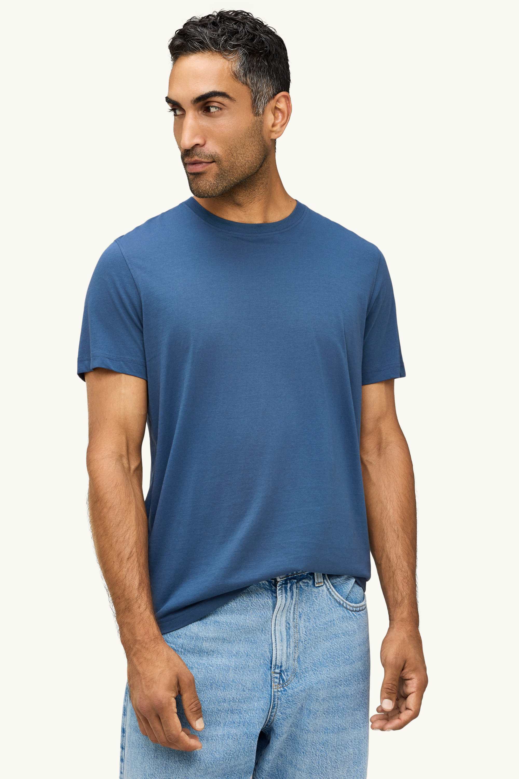 T-shirt - regular fit blue (8)