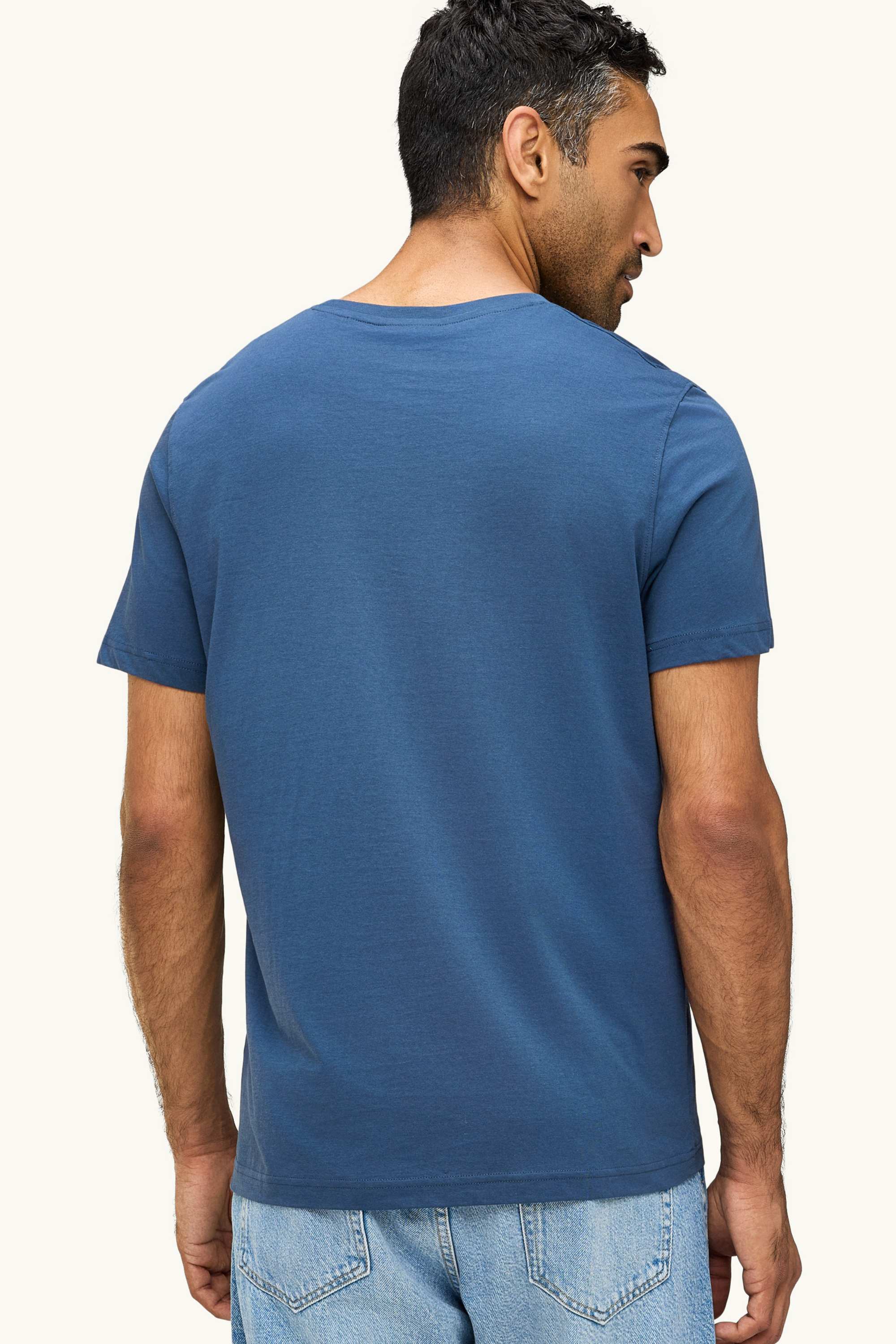 T-shirt - regular fit blue (8)