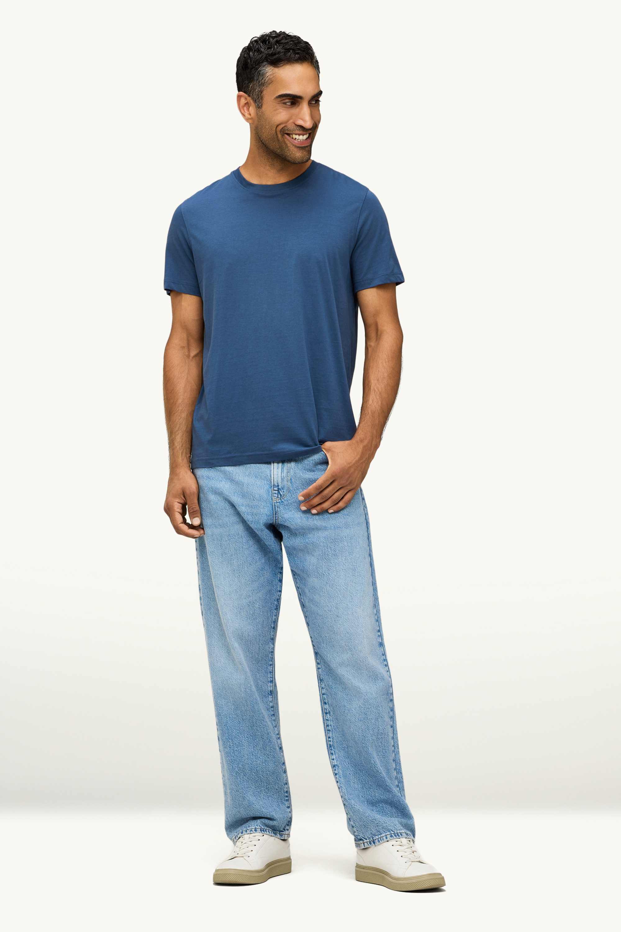 T-shirt - regular fit blue (8)