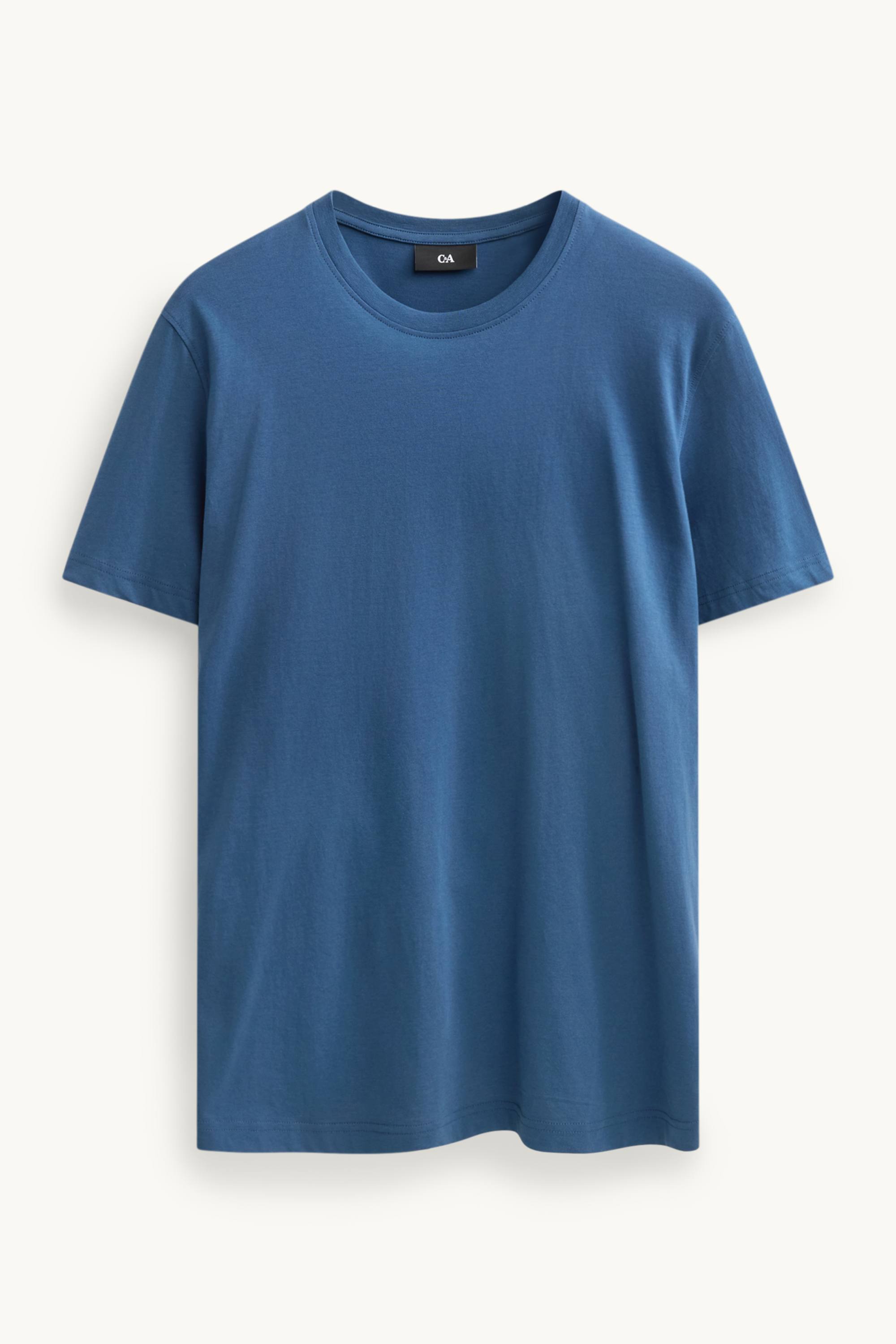 T-shirt - regular fit blue (8)