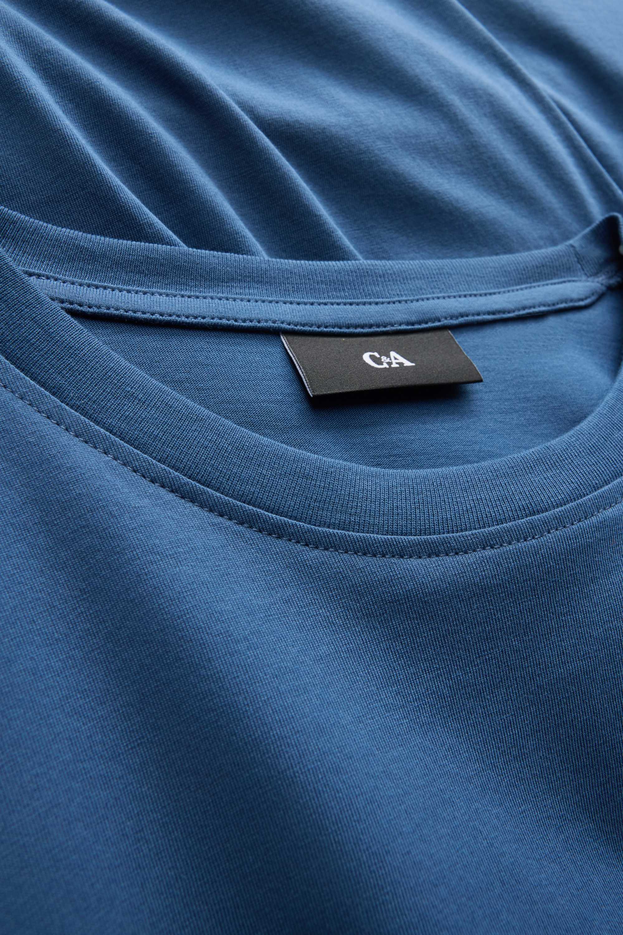 T-shirt - regular fit blue (8)