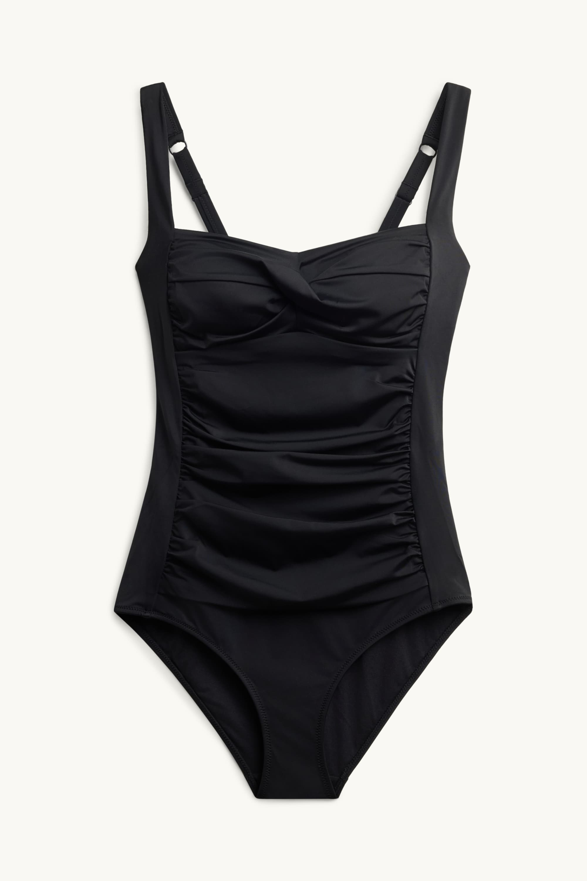 Swimsuit with gathers - padded - LYCRA® XTRA LIFE™ black (2)