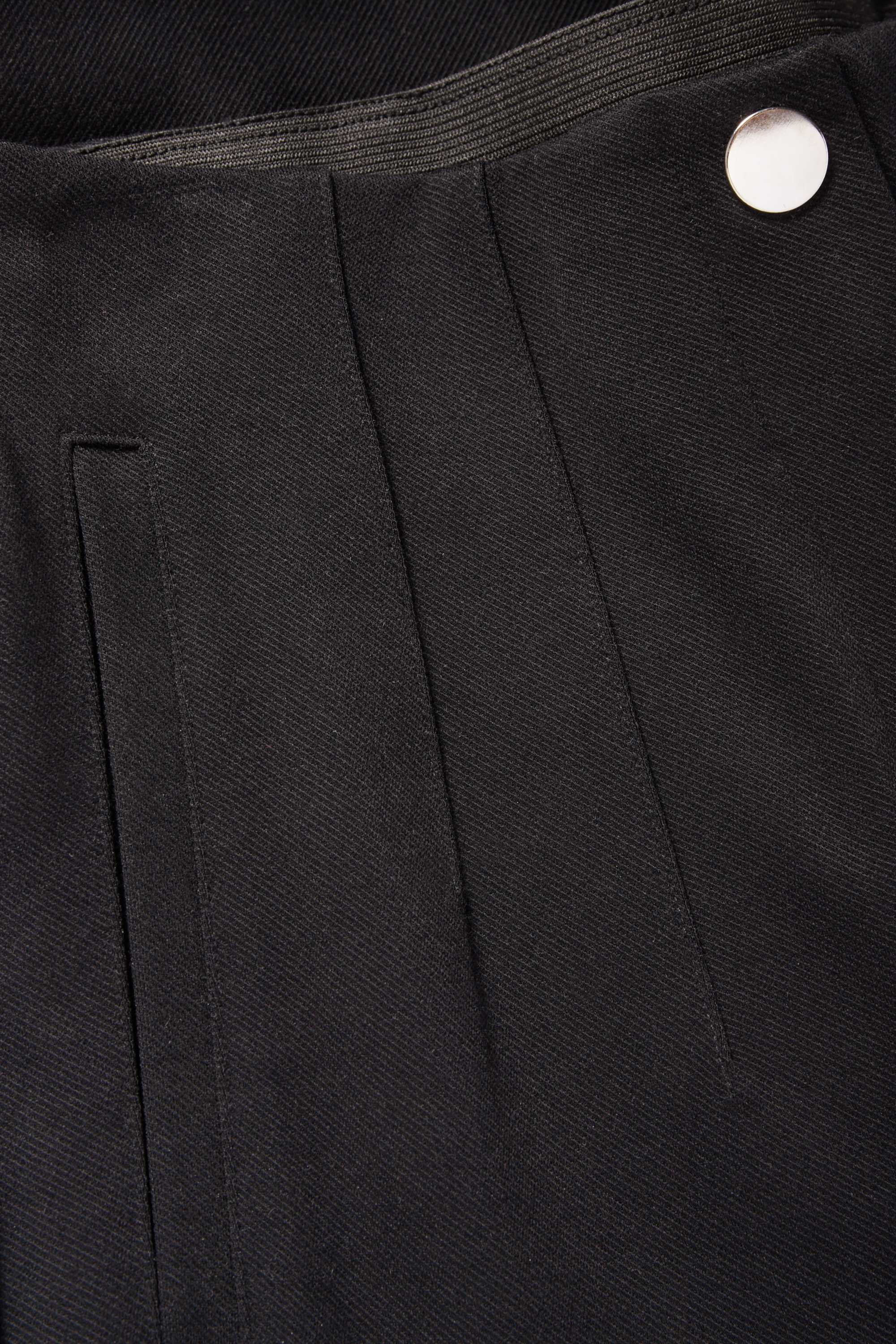 Jersey trousers - high waist - slim fit black