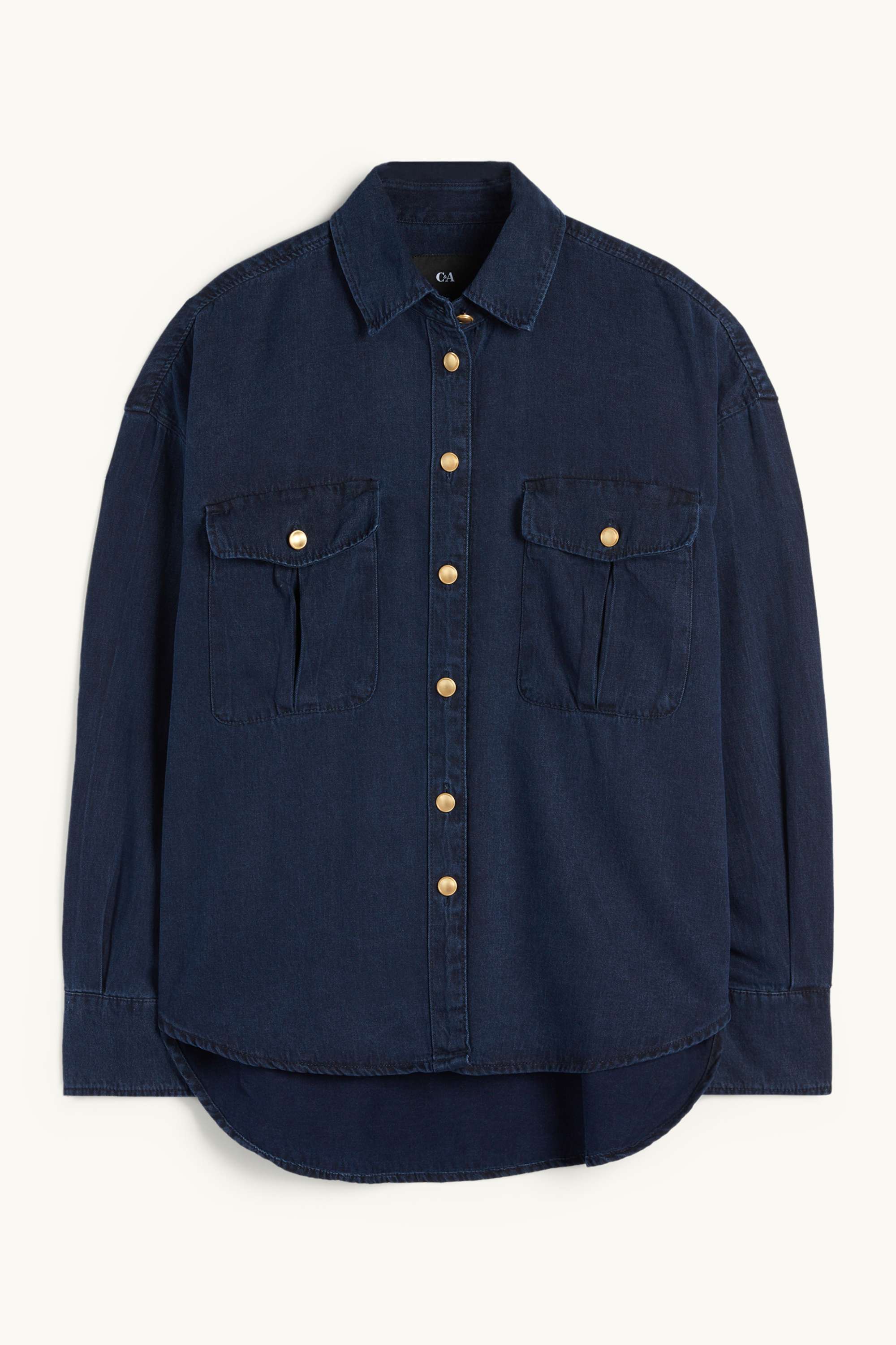 Denim blouse denim-dark blue