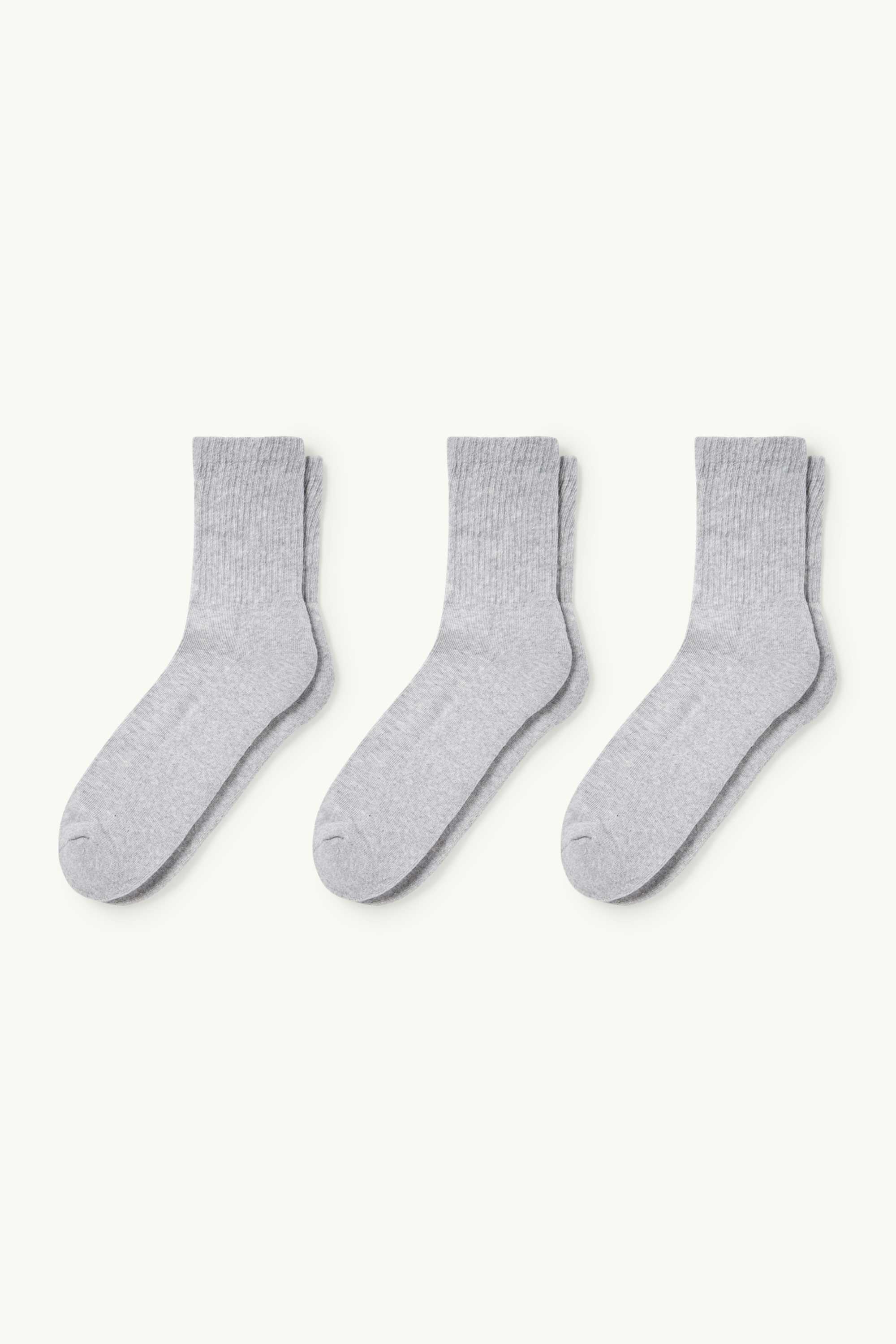 Multipack of 3 - tennis socks light gray-melange