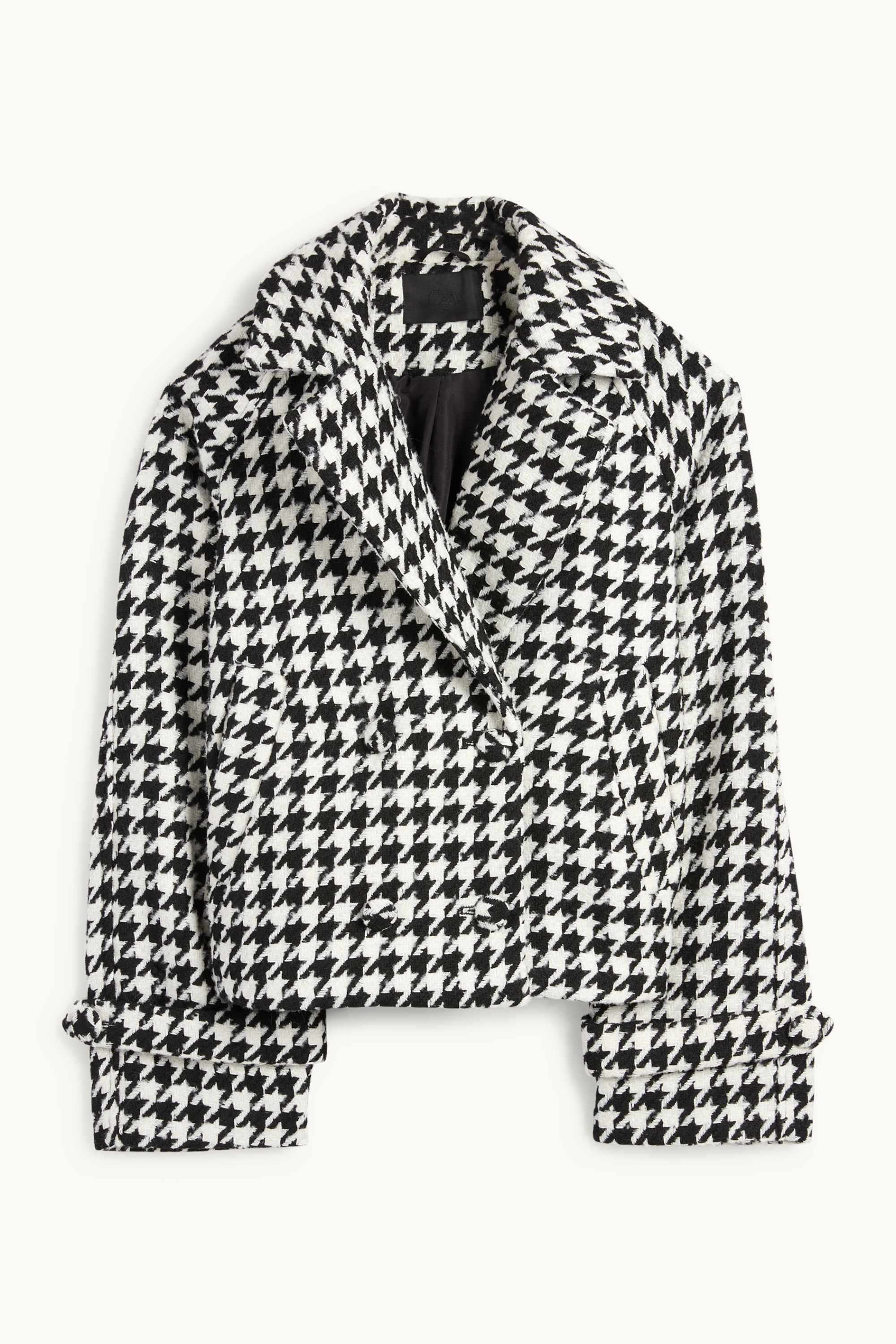 Jacket - check black / white
