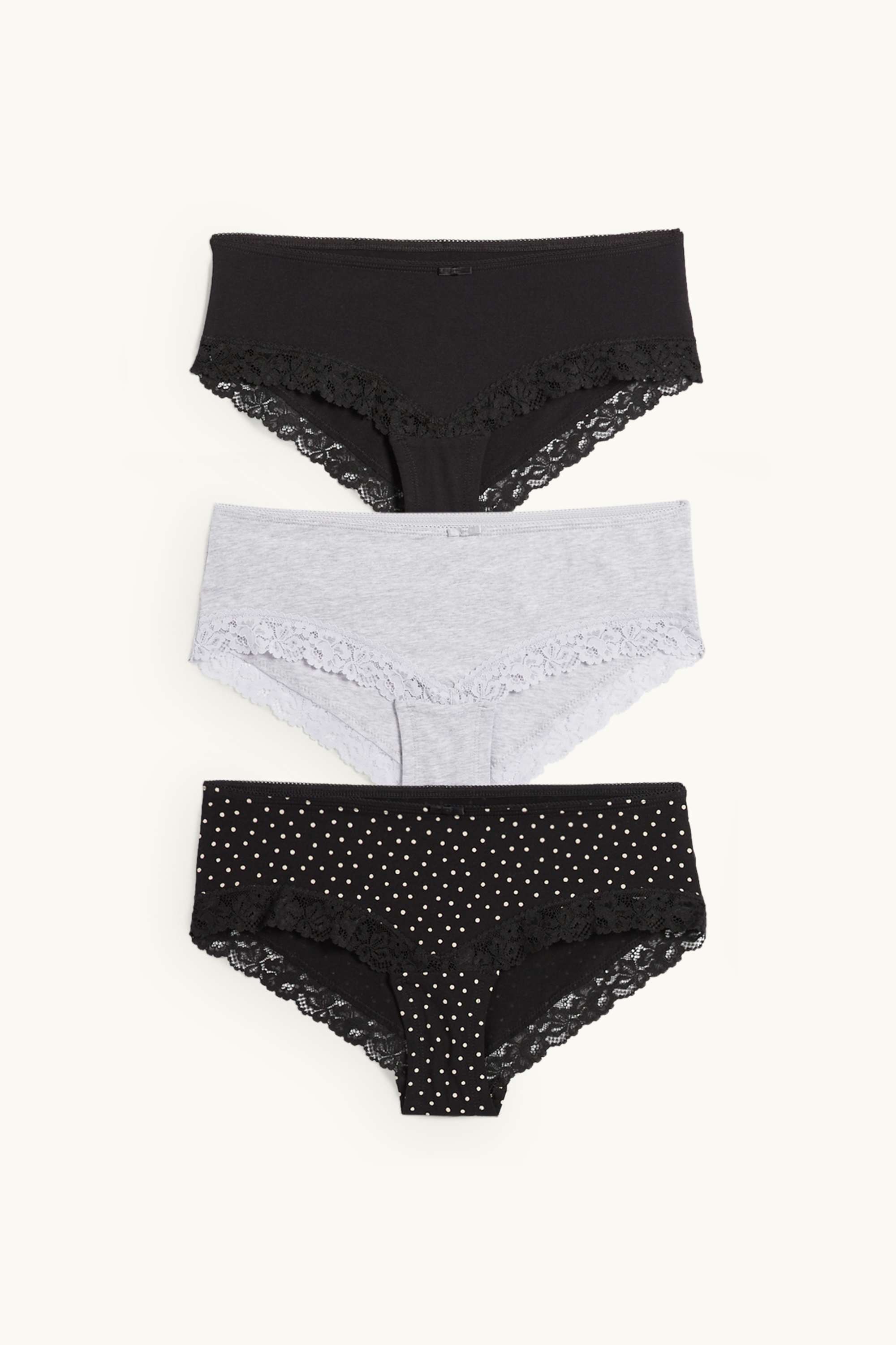 Multipack of 3 - knickers black