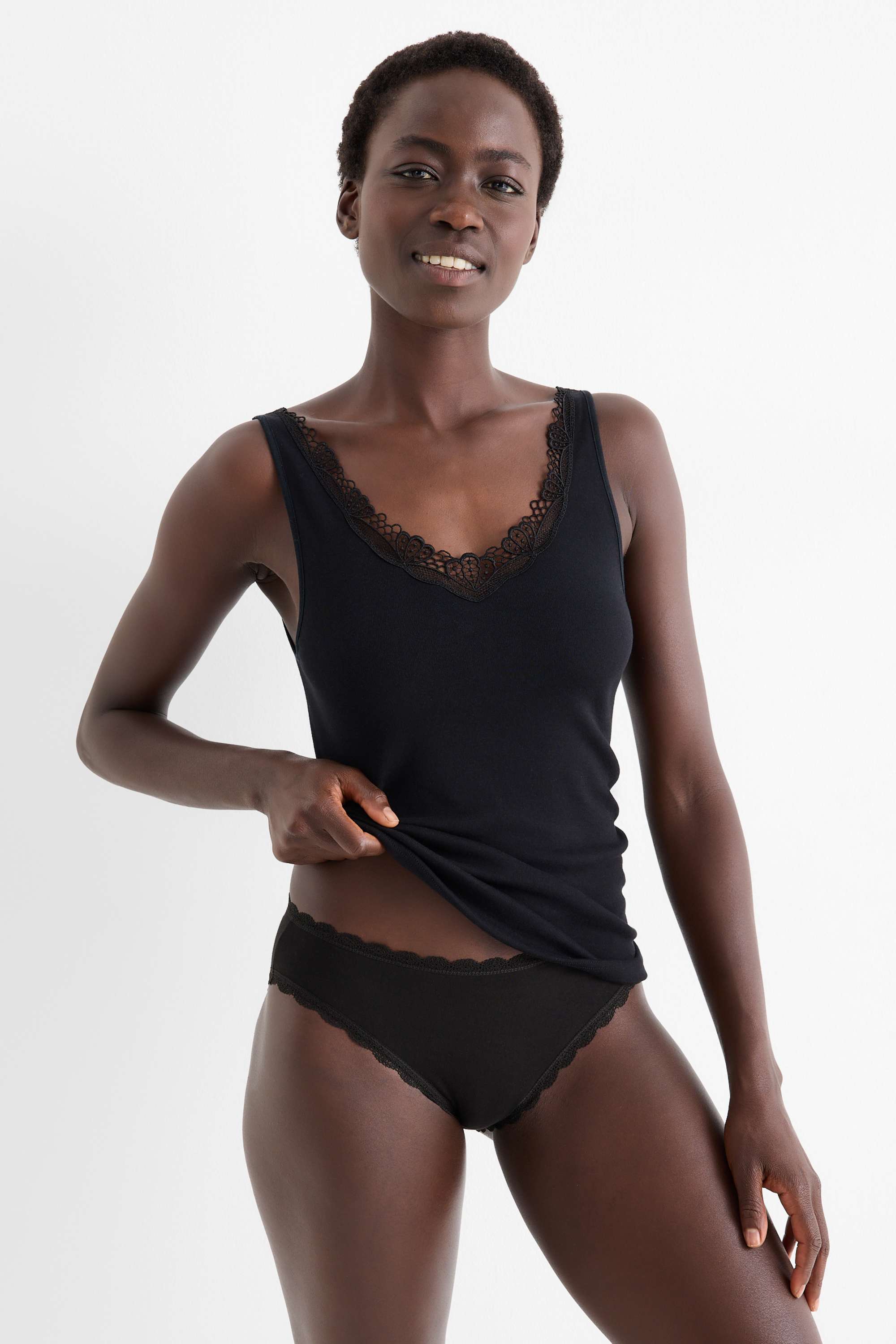 Multipack of 4 - knickers black
