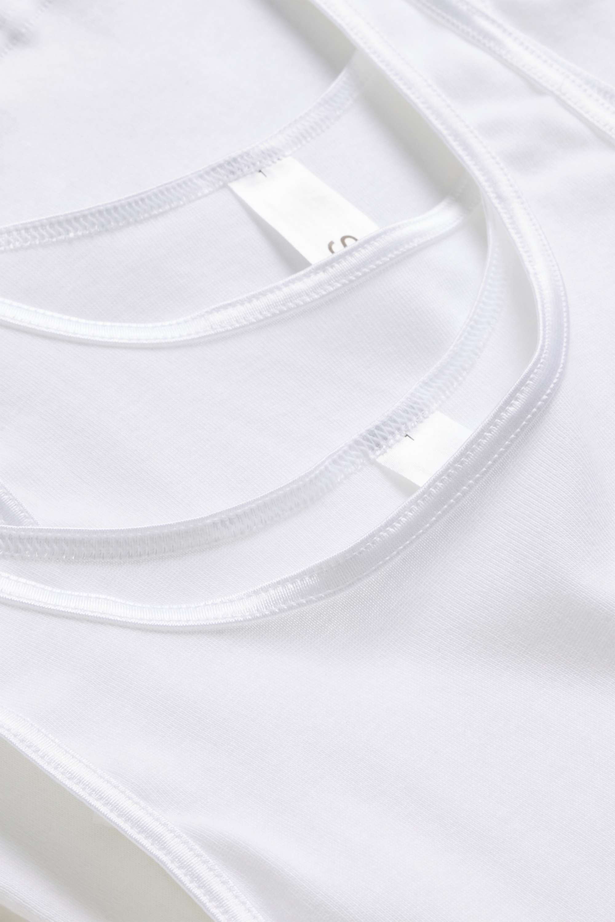 Multipack of 2 - vest - skinny rib white