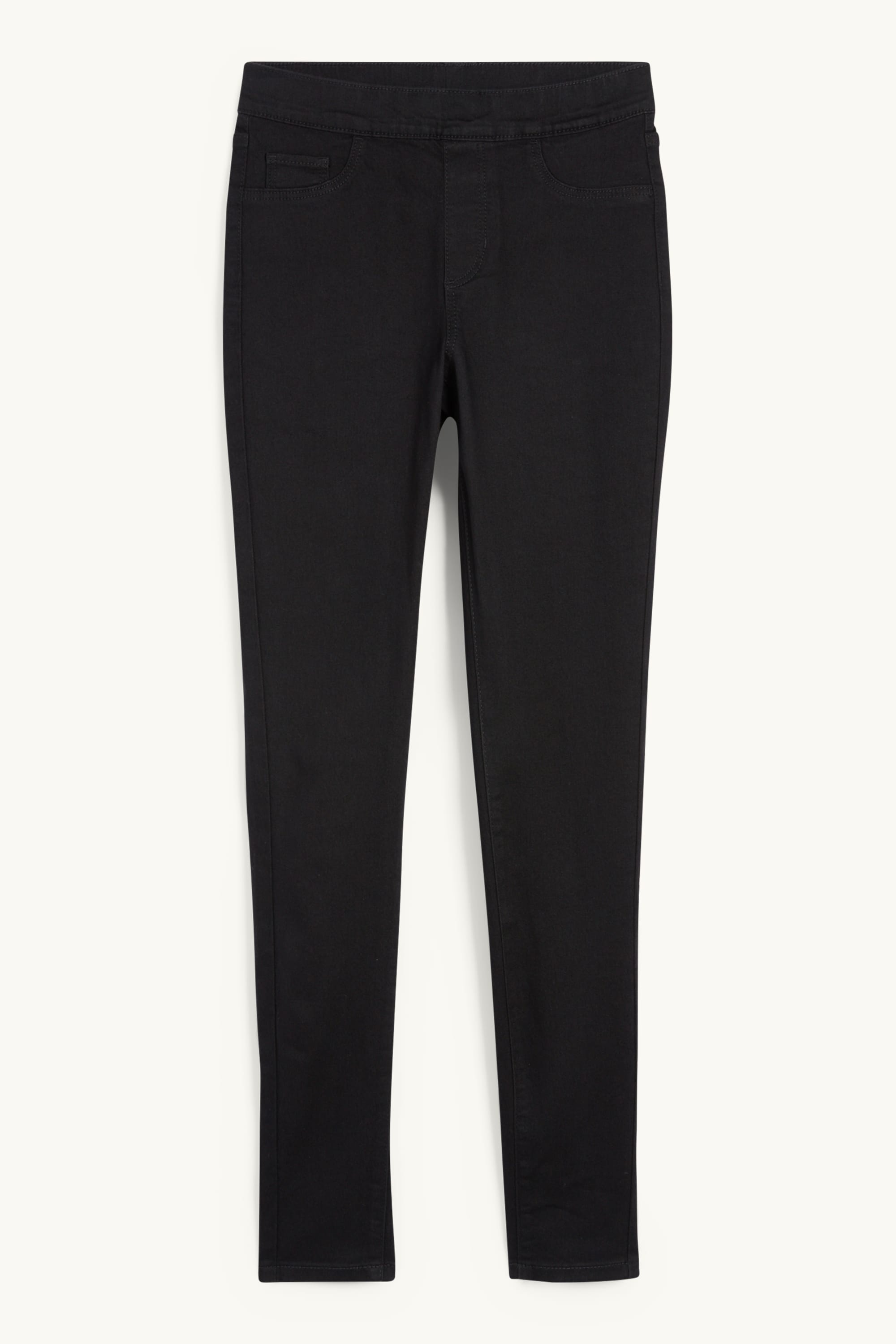 Jegging jeans - mid-rise waist black (1)