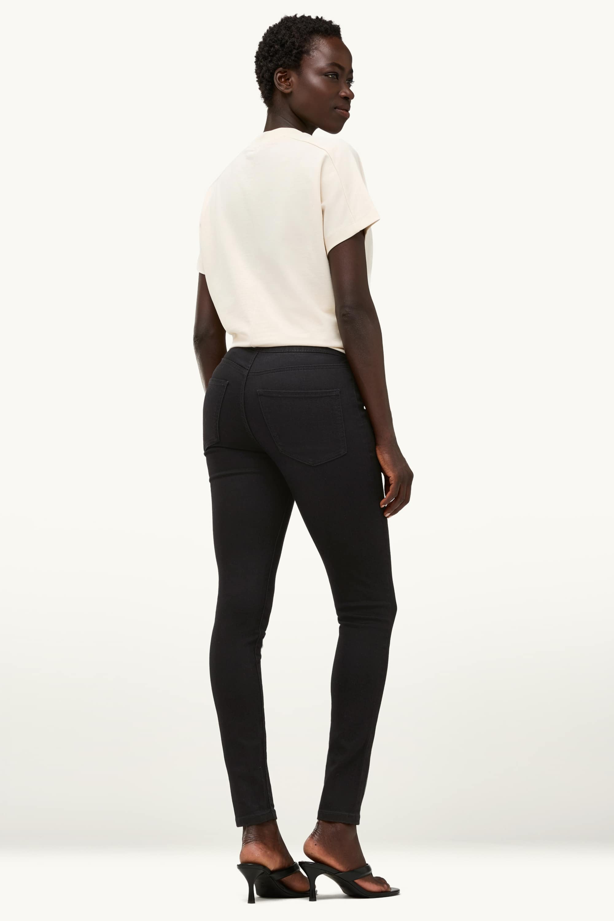 Jegging jeans - mid-rise waist black (2)