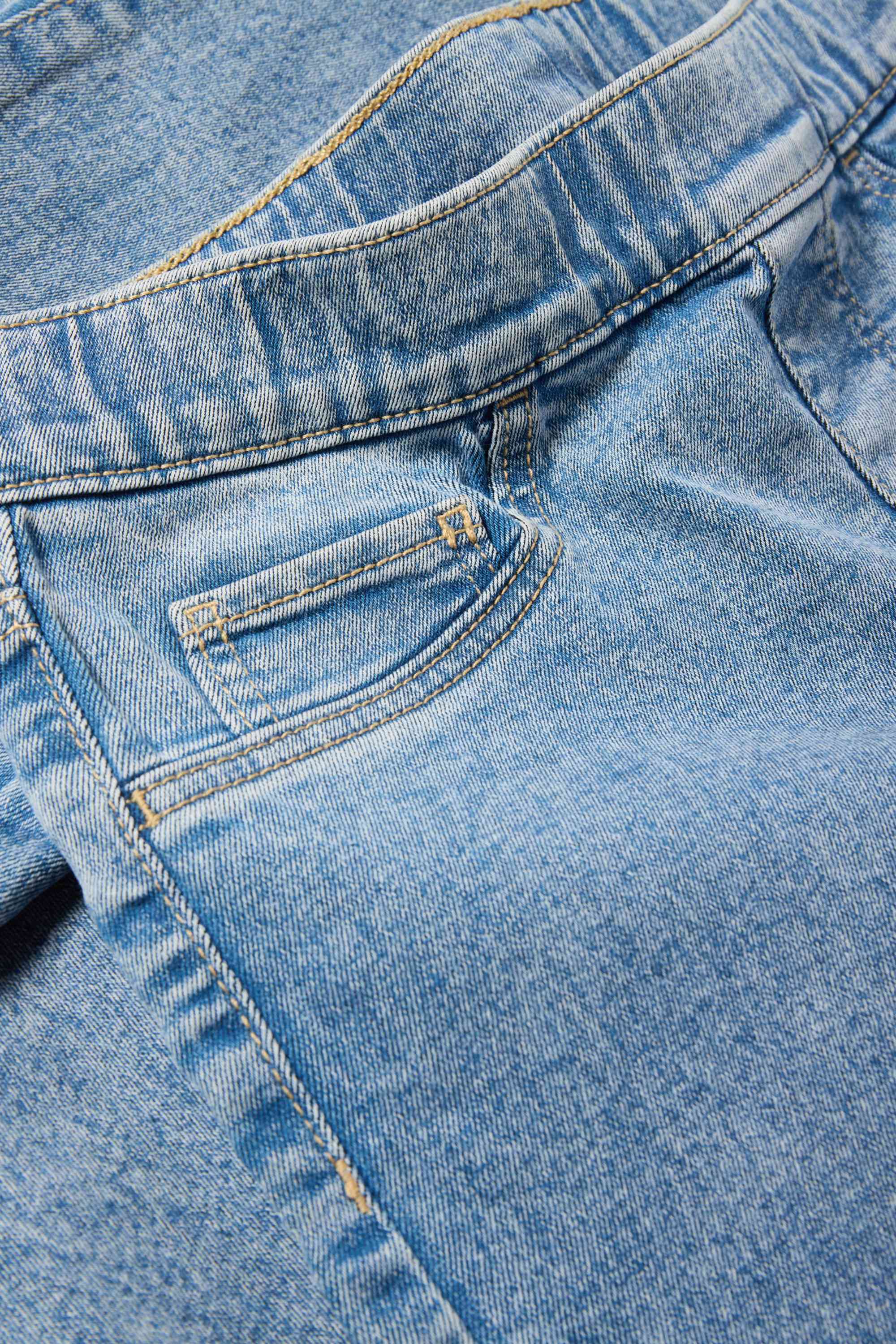 Jegging jeans - mid-rise waist denim-light blue (1)