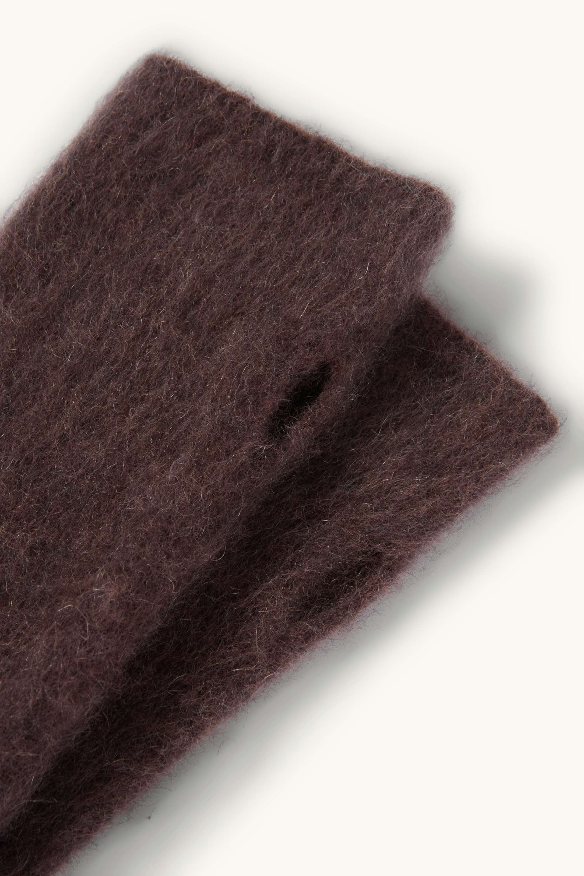 Cashmere wrist warmer dark brown
